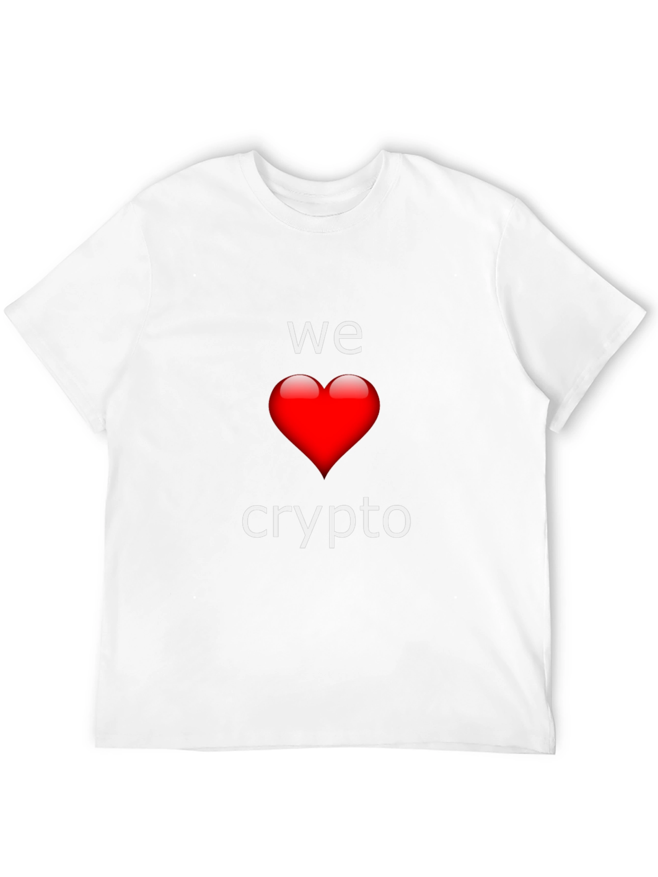 We Love Crypto T-Shirt - Black Crew Neck