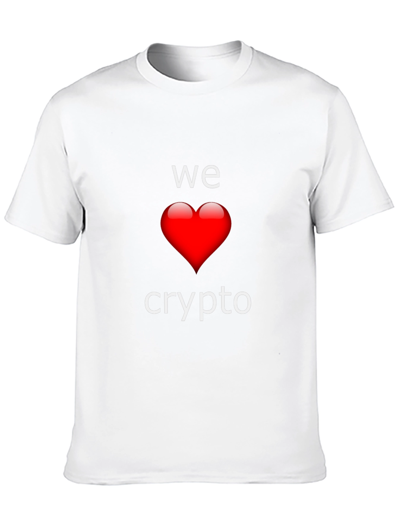 We Love Crypto T-Shirt - Black Crew Neck