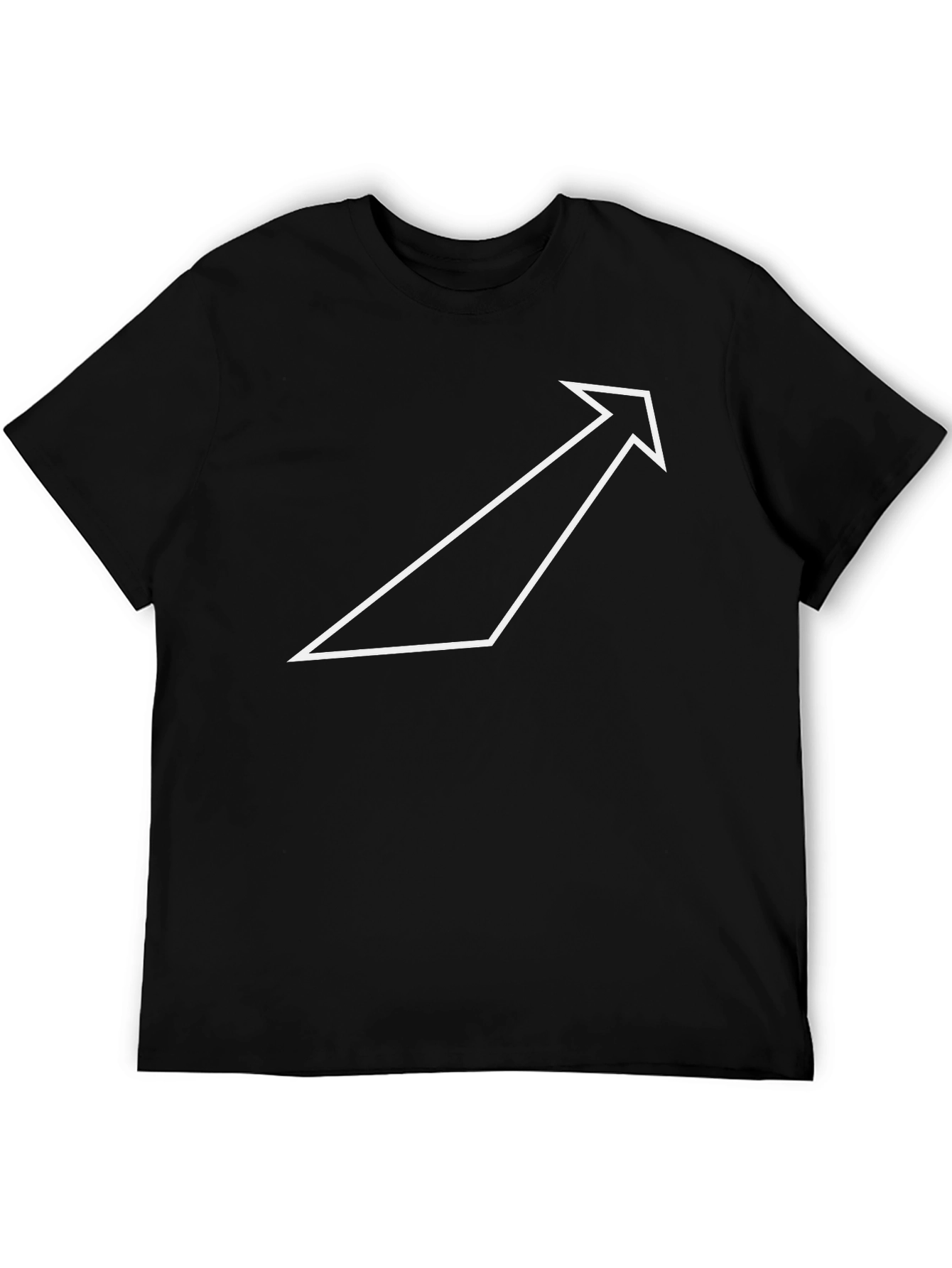 Modern Arrow Graphic Tee - Black