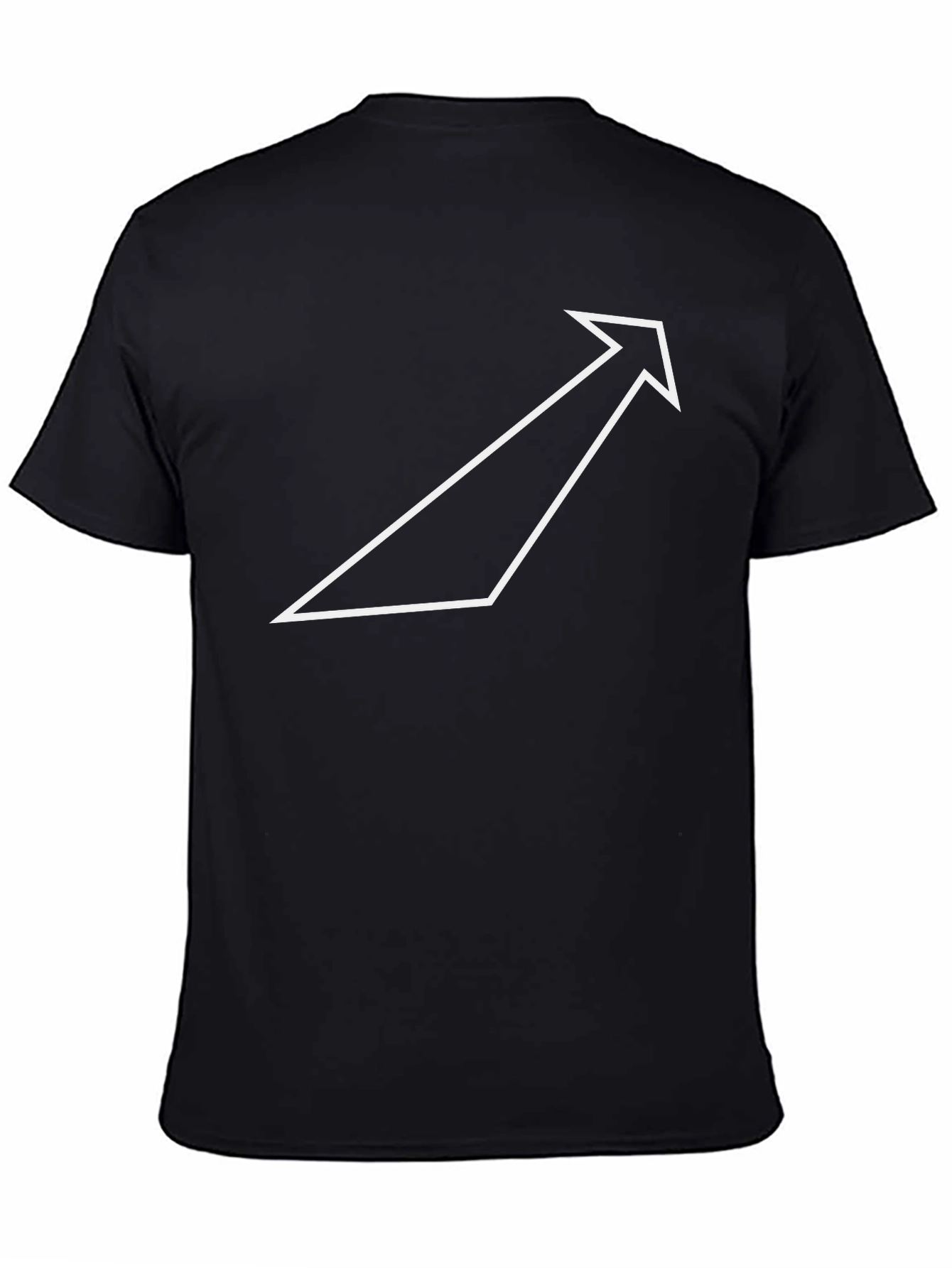 Modern Arrow Graphic Tee - Black
