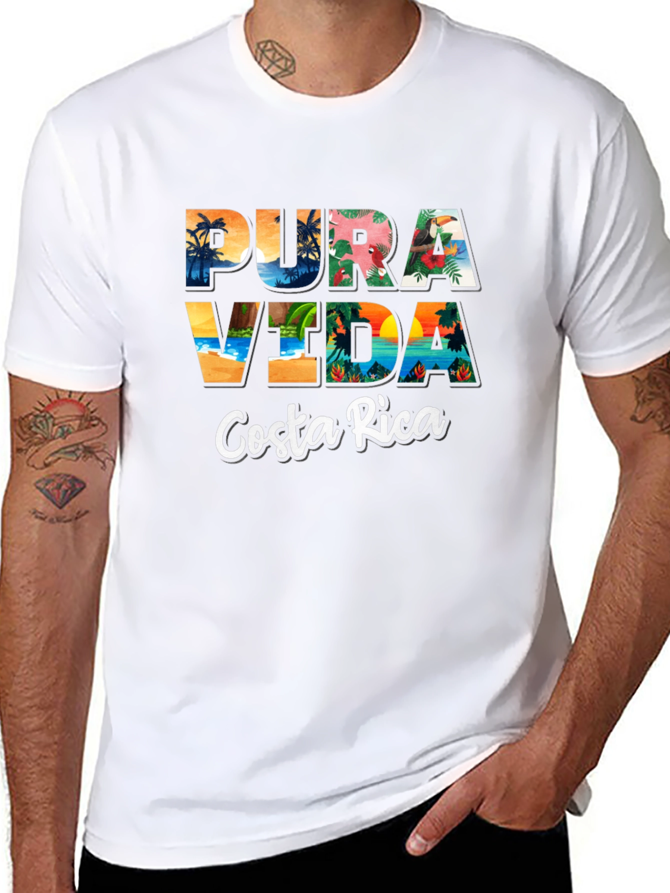 Pura Vida Costa Rica Graphic T-Shirt
