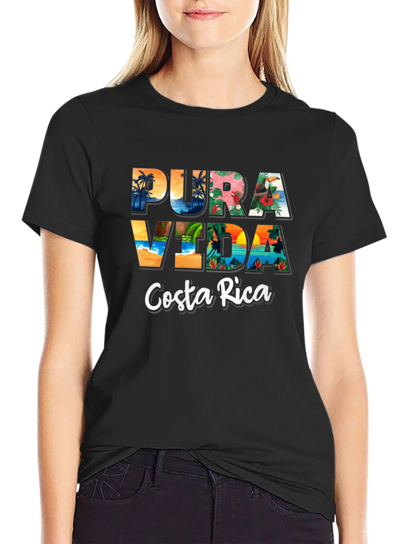 Pura Vida Costa Rica Graphic T-Shirt