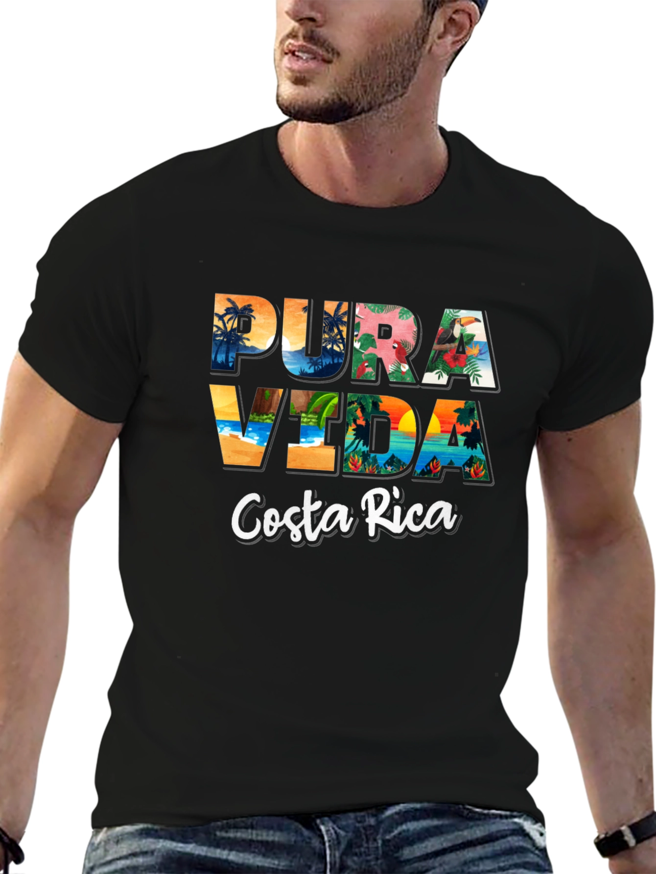 Pura Vida Costa Rica Graphic T-Shirt