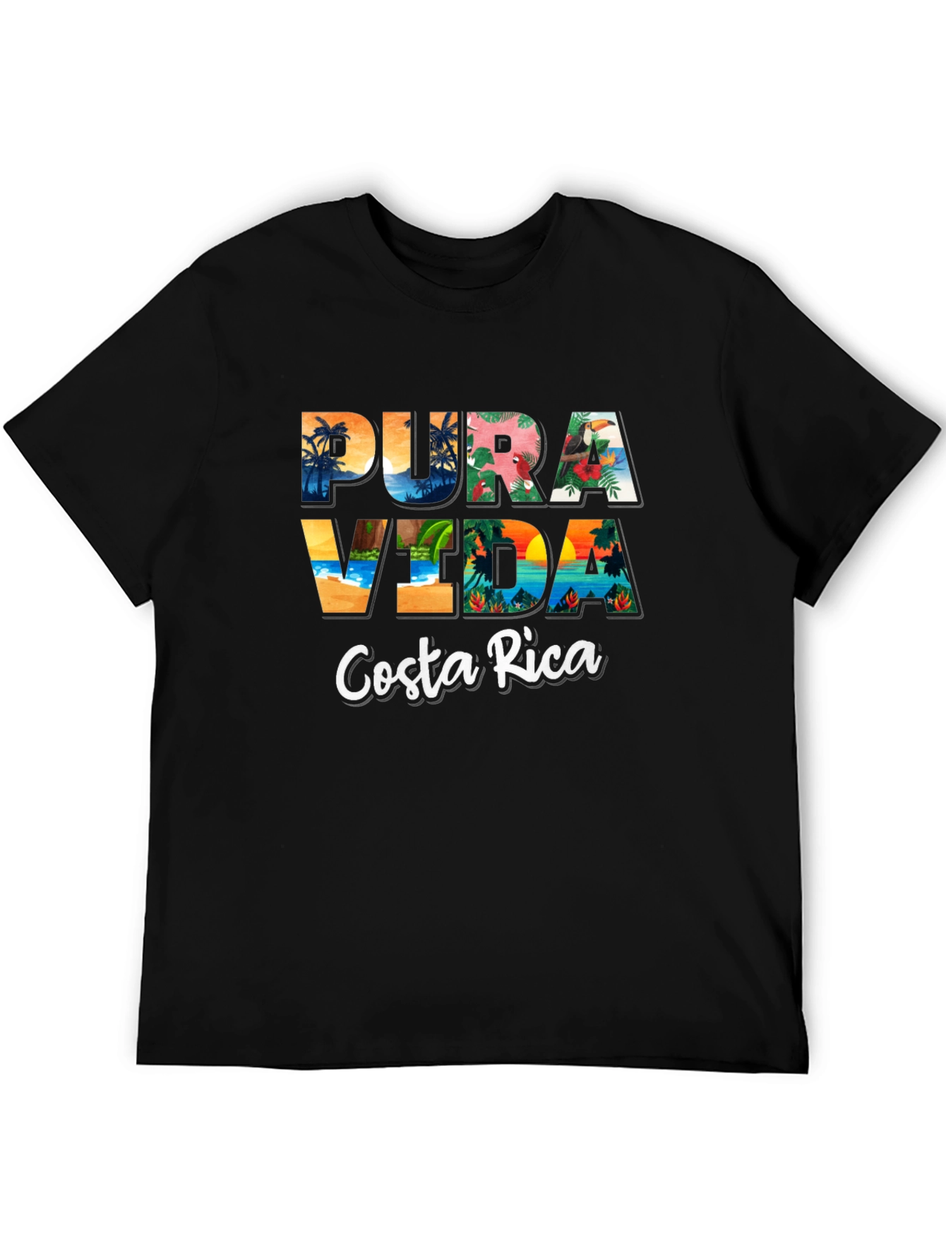 Pura Vida Costa Rica Graphic T-Shirt