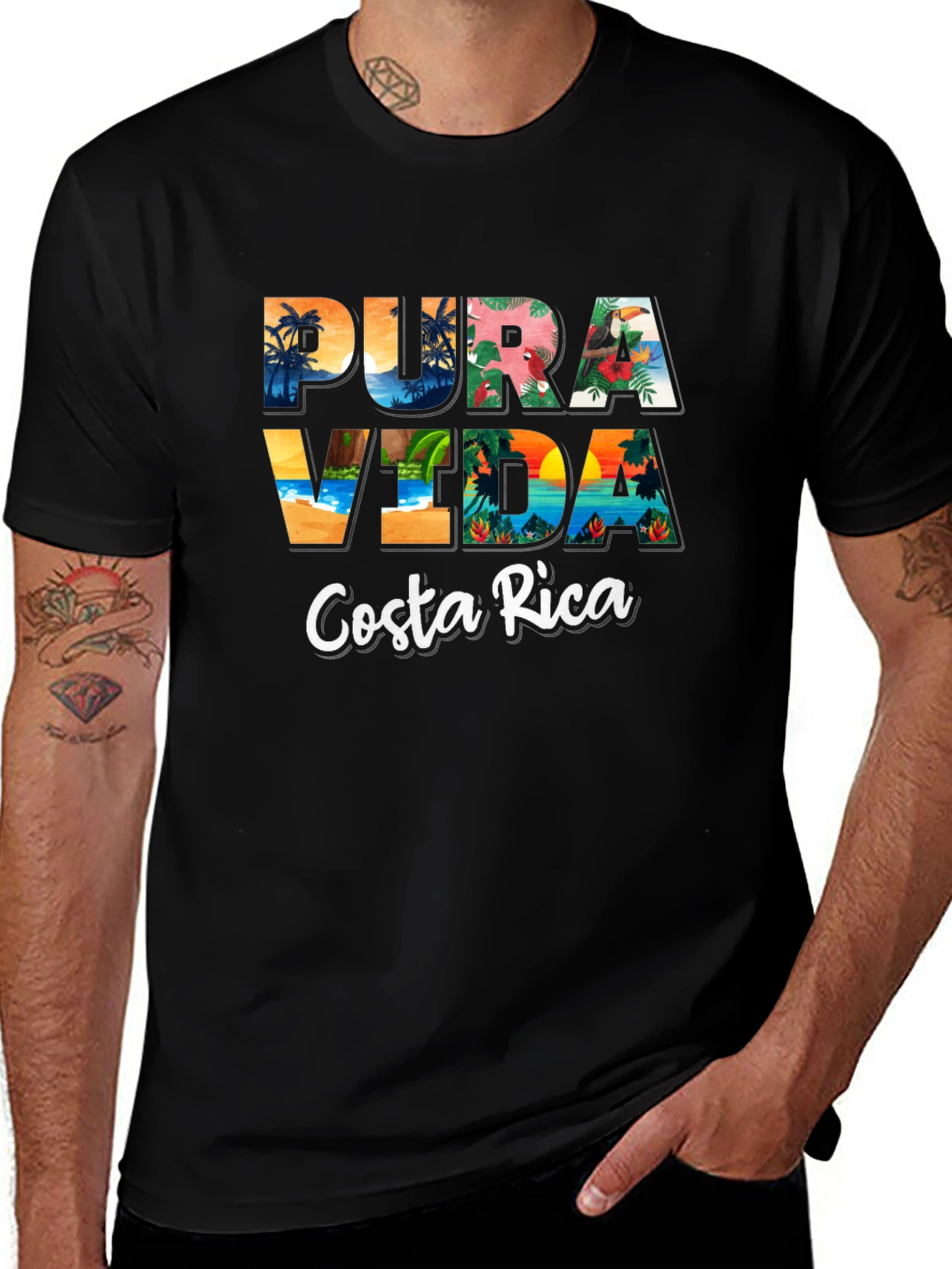 Pura Vida Costa Rica Graphic T-Shirt