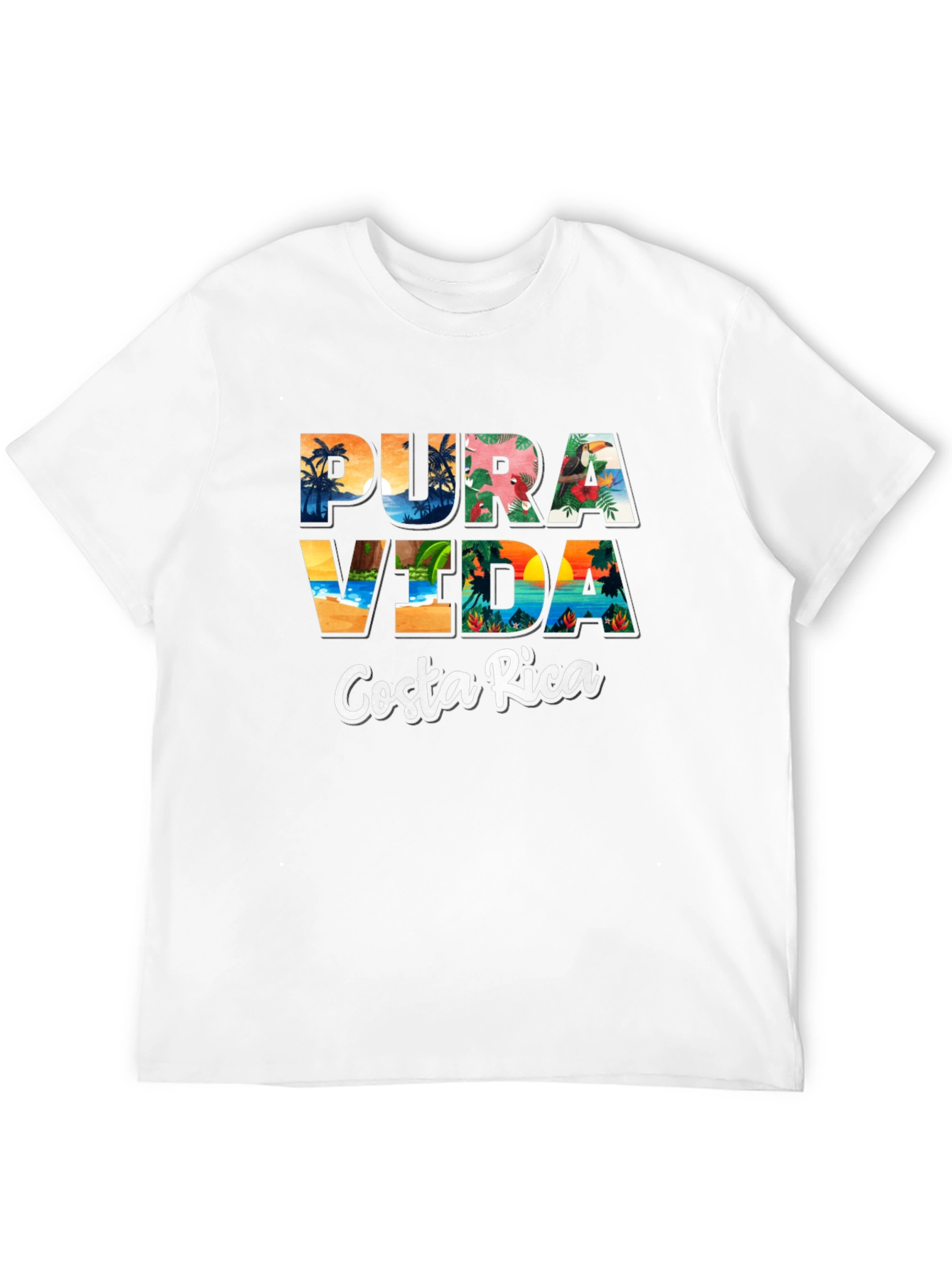 Pura Vida Costa Rica Graphic T-Shirt