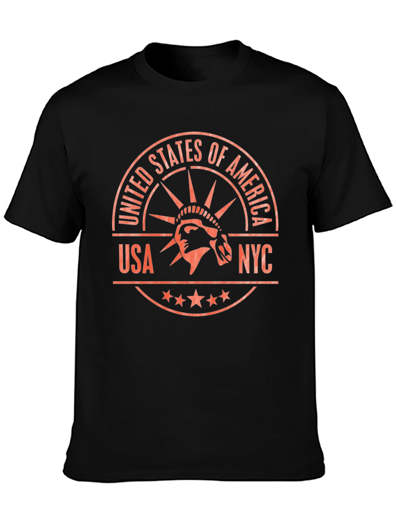 USA NYC Statue of Liberty Graphic T-Shirt