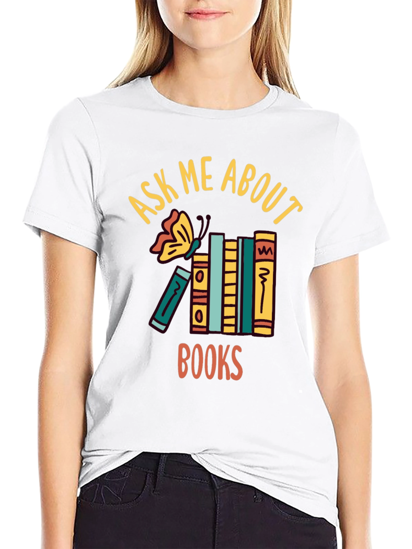 Ask Me About Books T-Shirt