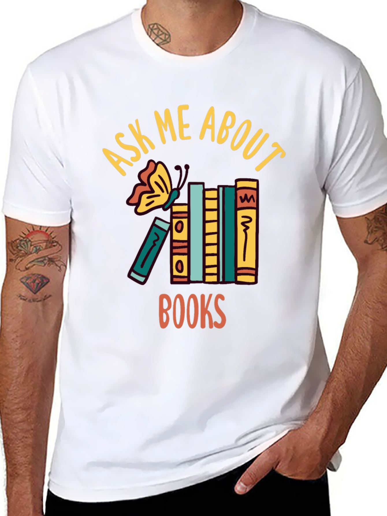 Ask Me About Books T-Shirt