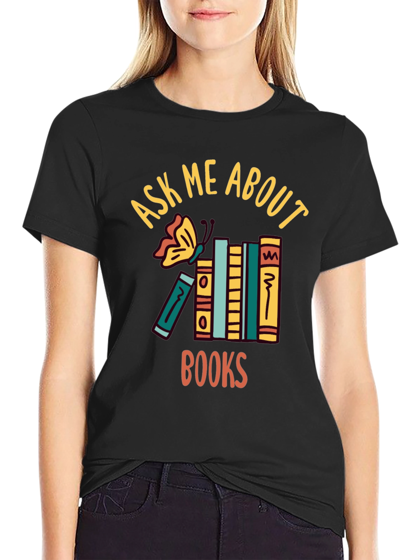 Ask Me About Books T-Shirt