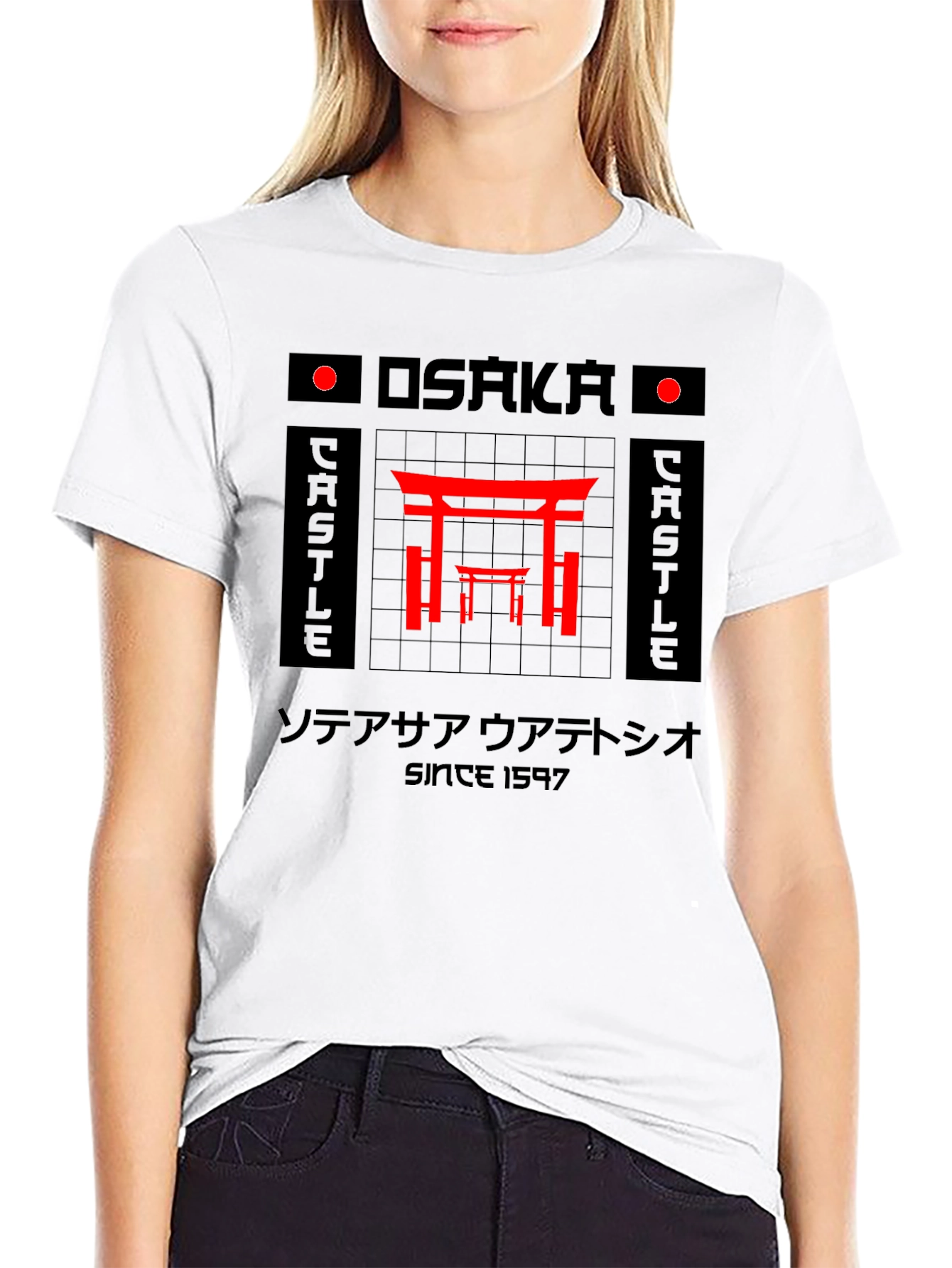 Osaka Castle Graphic Tee - Japanese Inspired T-Shirt