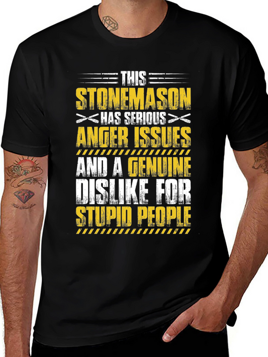 Stonemason Anger Issues Graphic T-Shirt