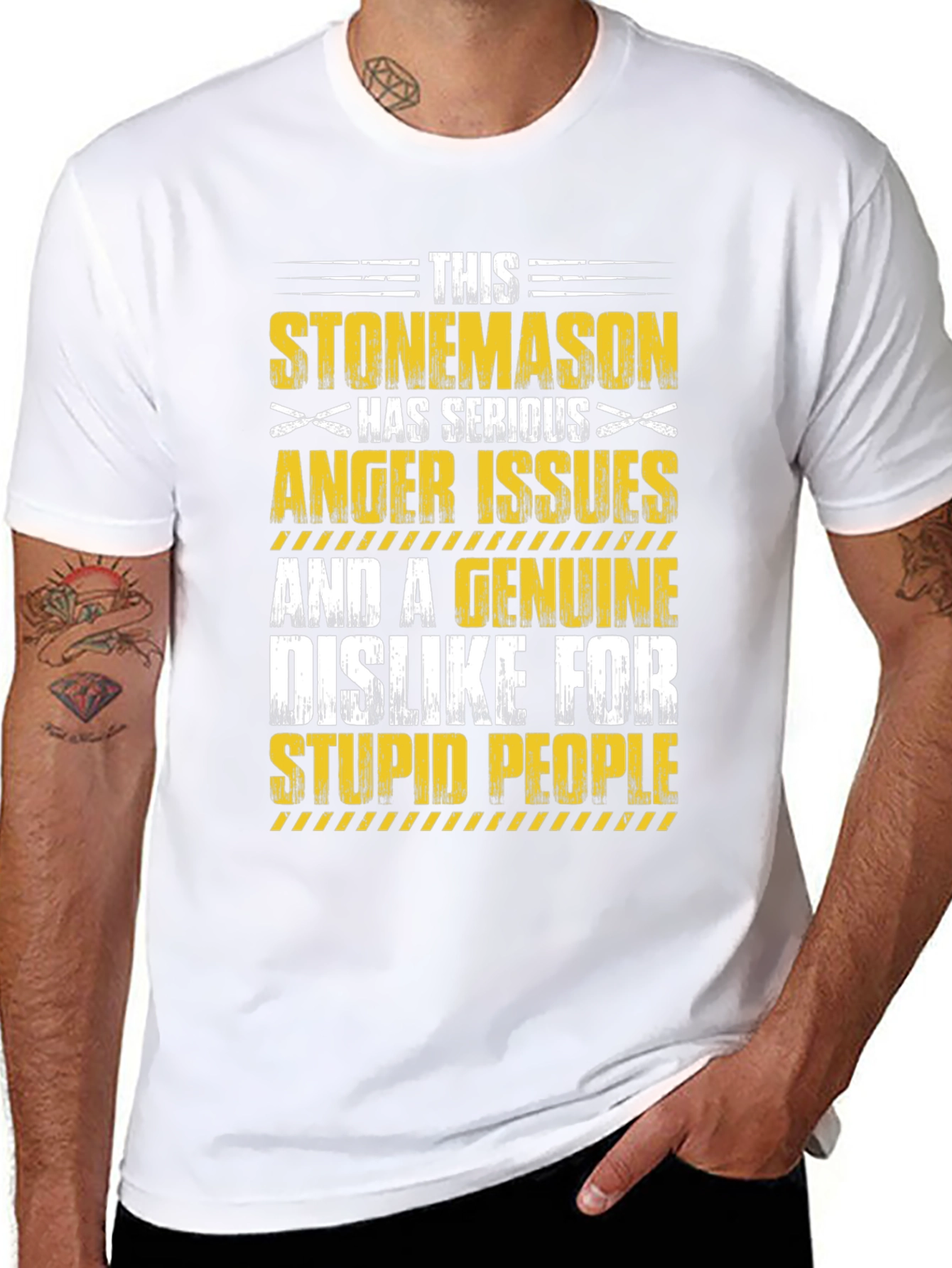 Stonemason Anger Issues Graphic T-Shirt