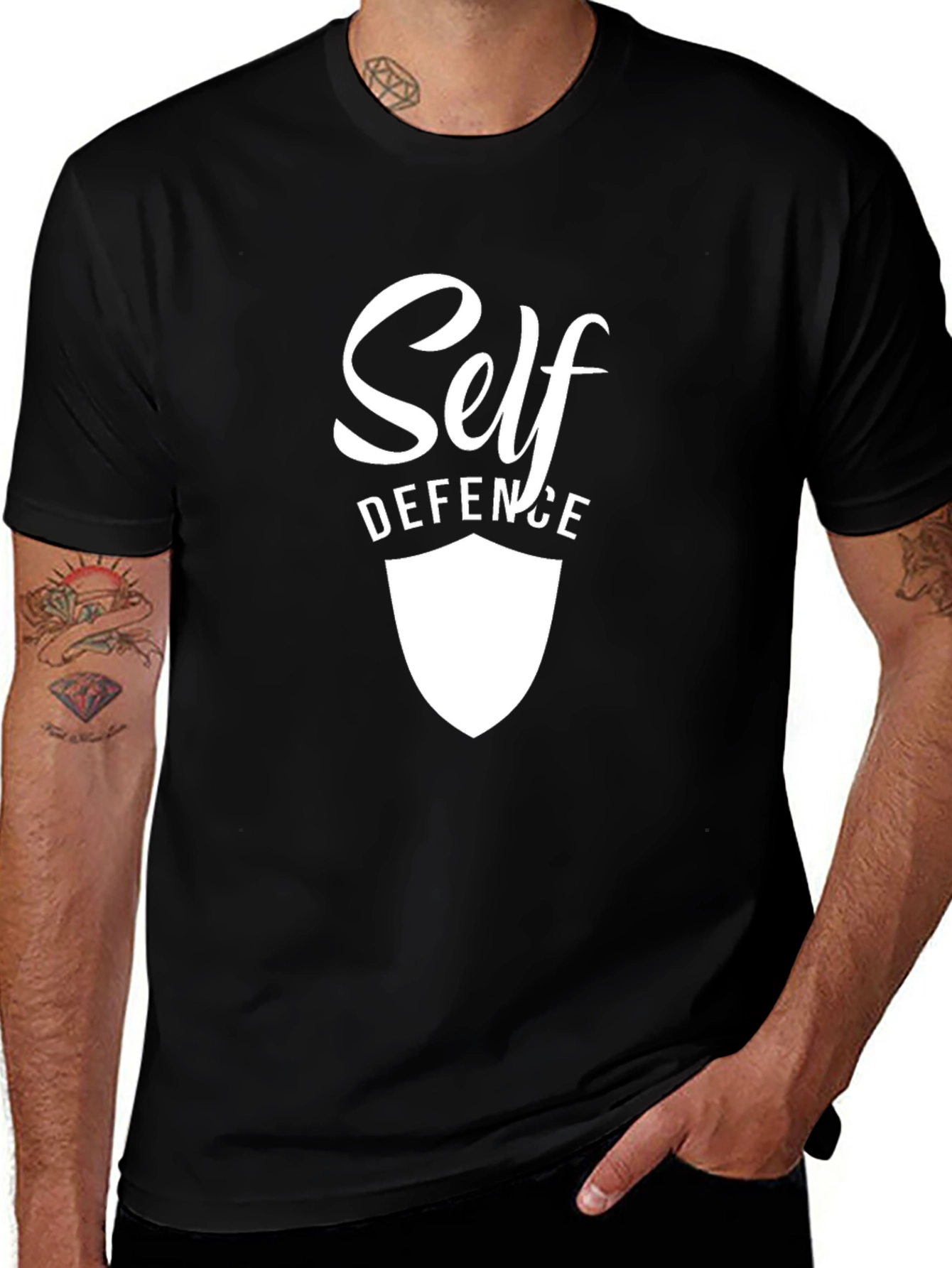 Self Defence Black Tee