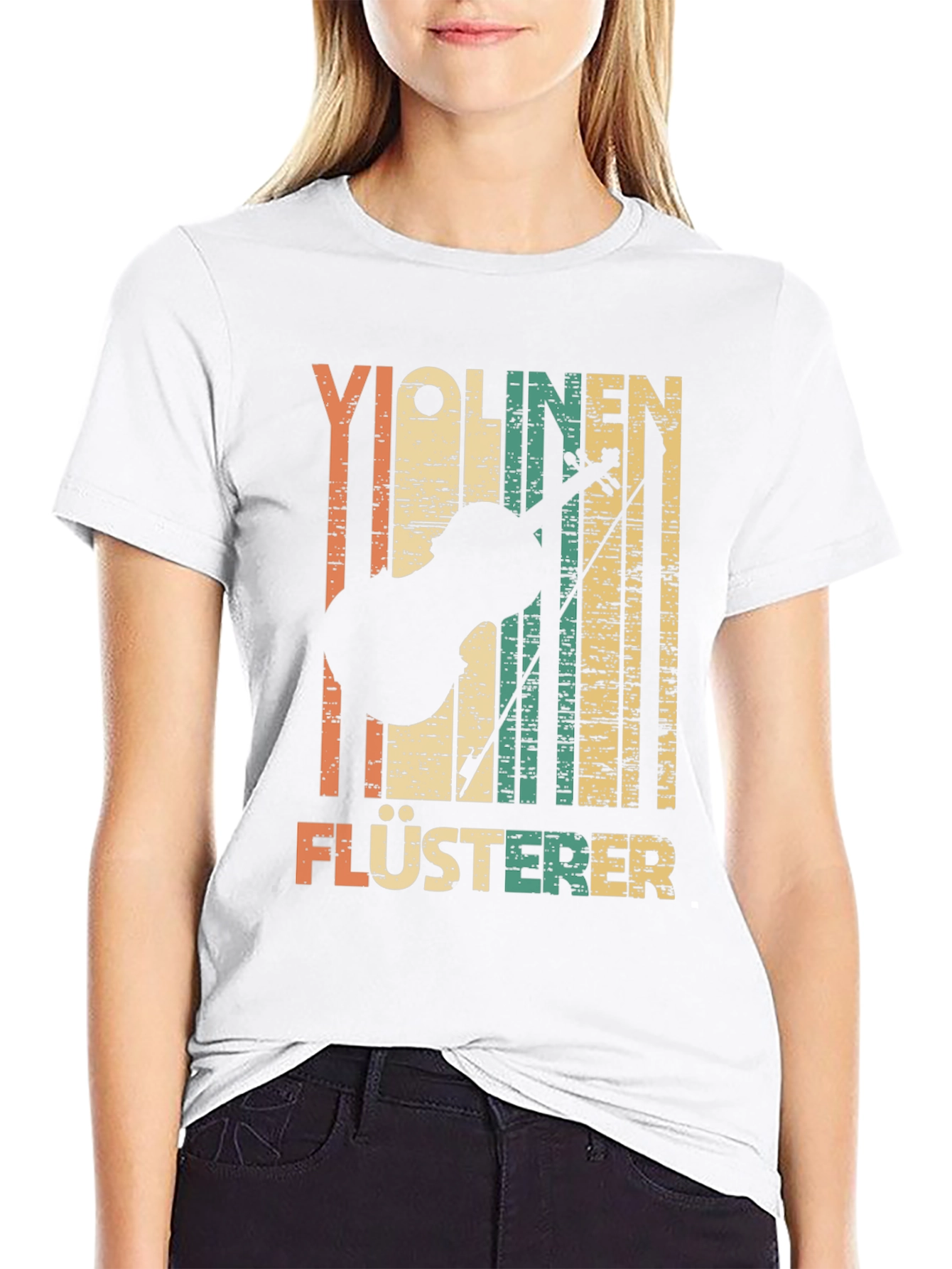 Violinen Flusterer Retro T-Shirt