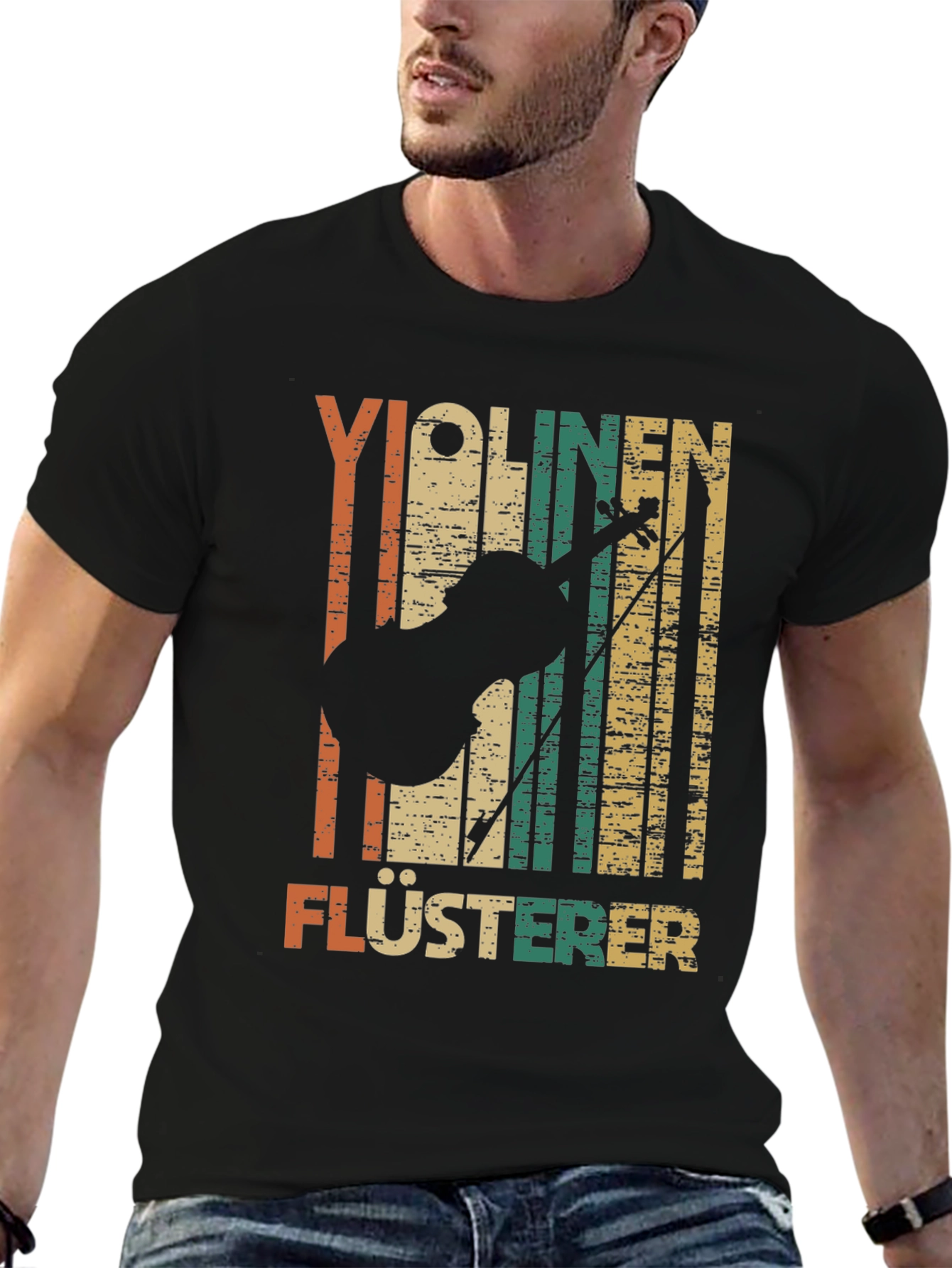 Violinen Flusterer Retro T-Shirt