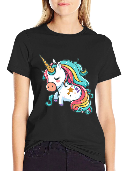 Unicorn Graphic Tee - Cute Cartoon Design