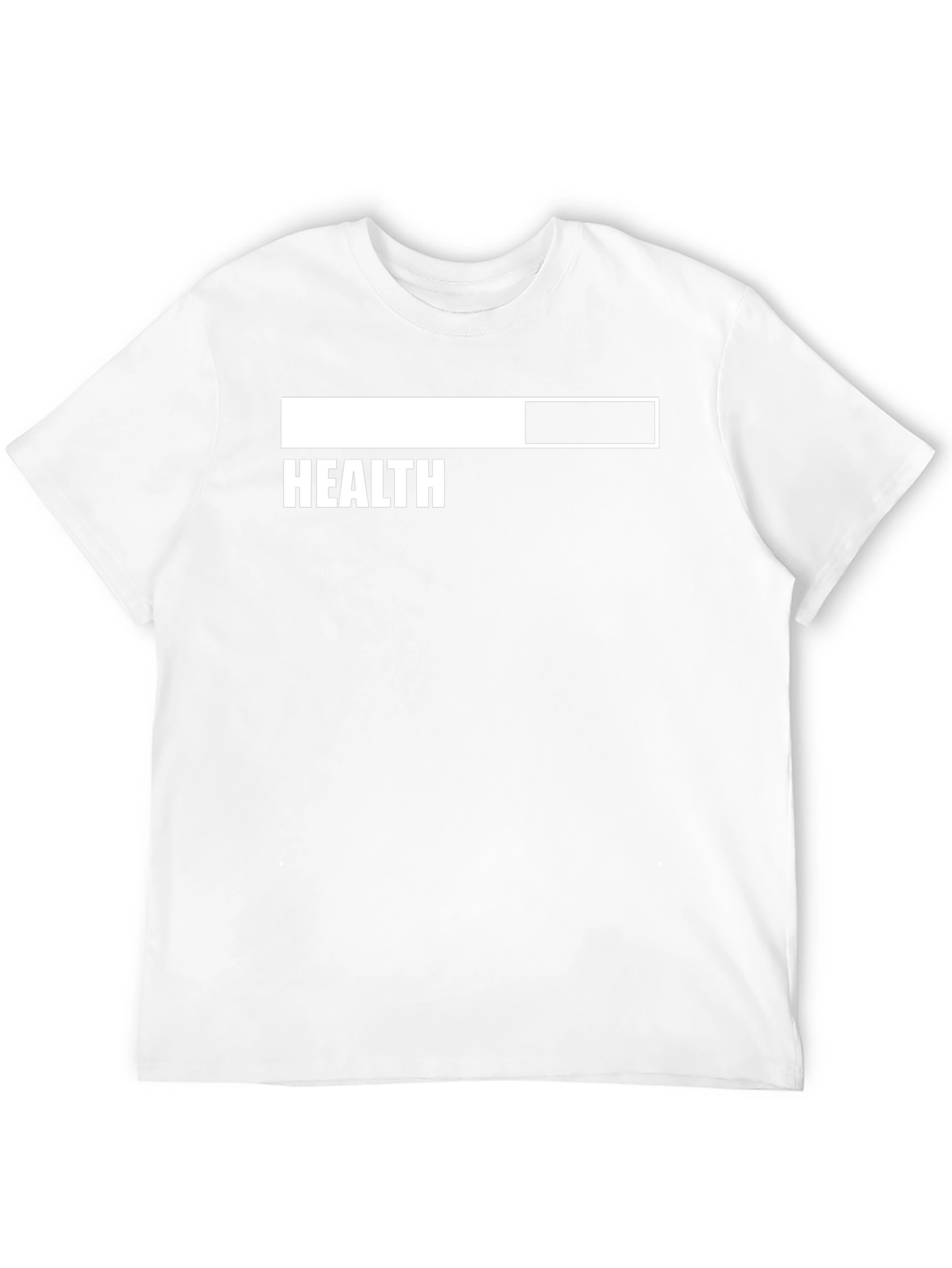 Health Loading Bar Mens Black T-Shirt