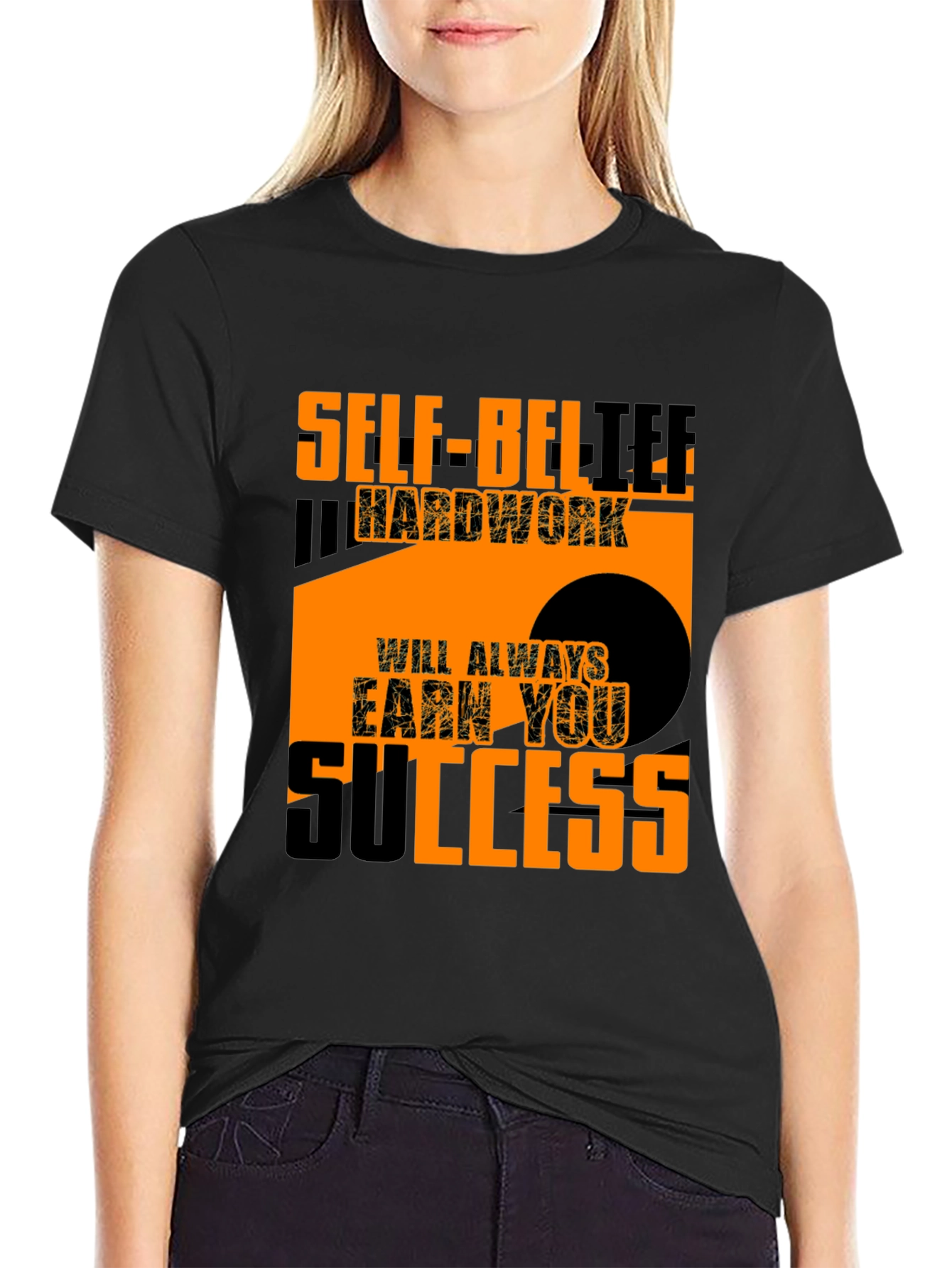 Motivational T-Shirt: Self-Belief & Hard Work
