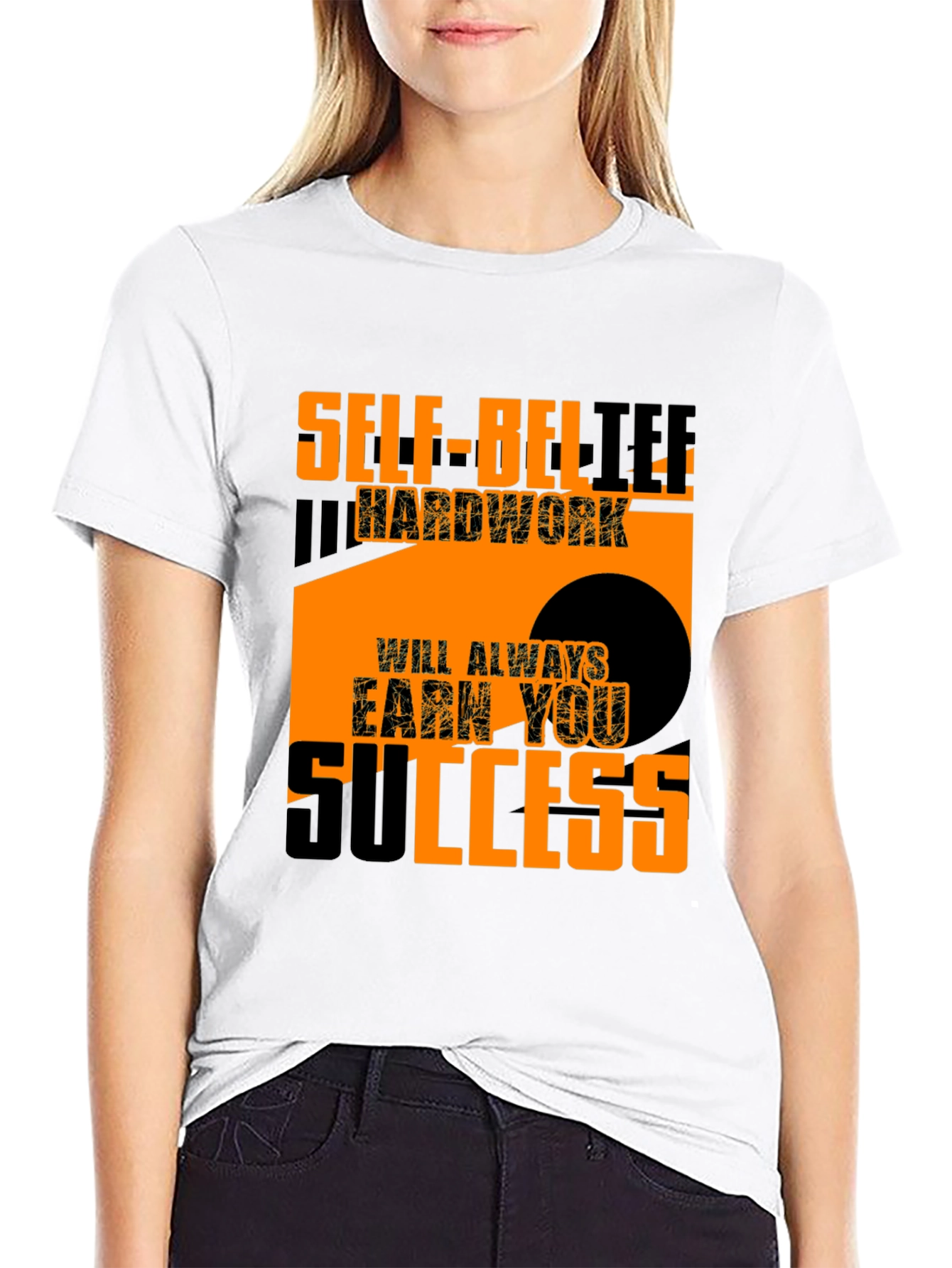 Motivational T-Shirt: Self-Belief & Hard Work