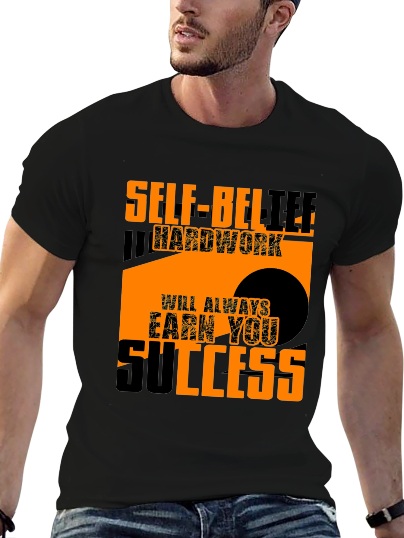 Motivational T-Shirt: Self-Belief & Hard Work