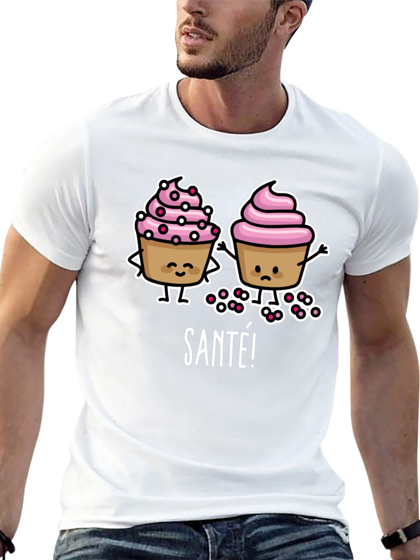Cupcake Santé Graphic T-Shirt