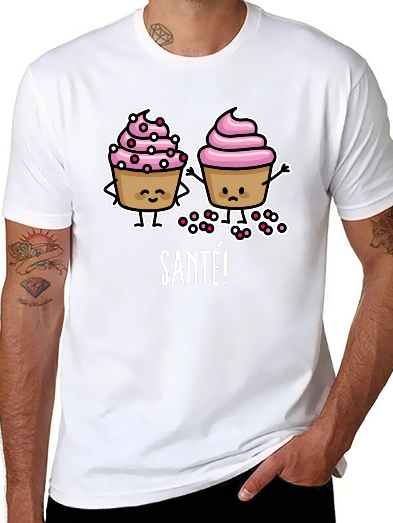 Cupcake Santé Graphic T-Shirt