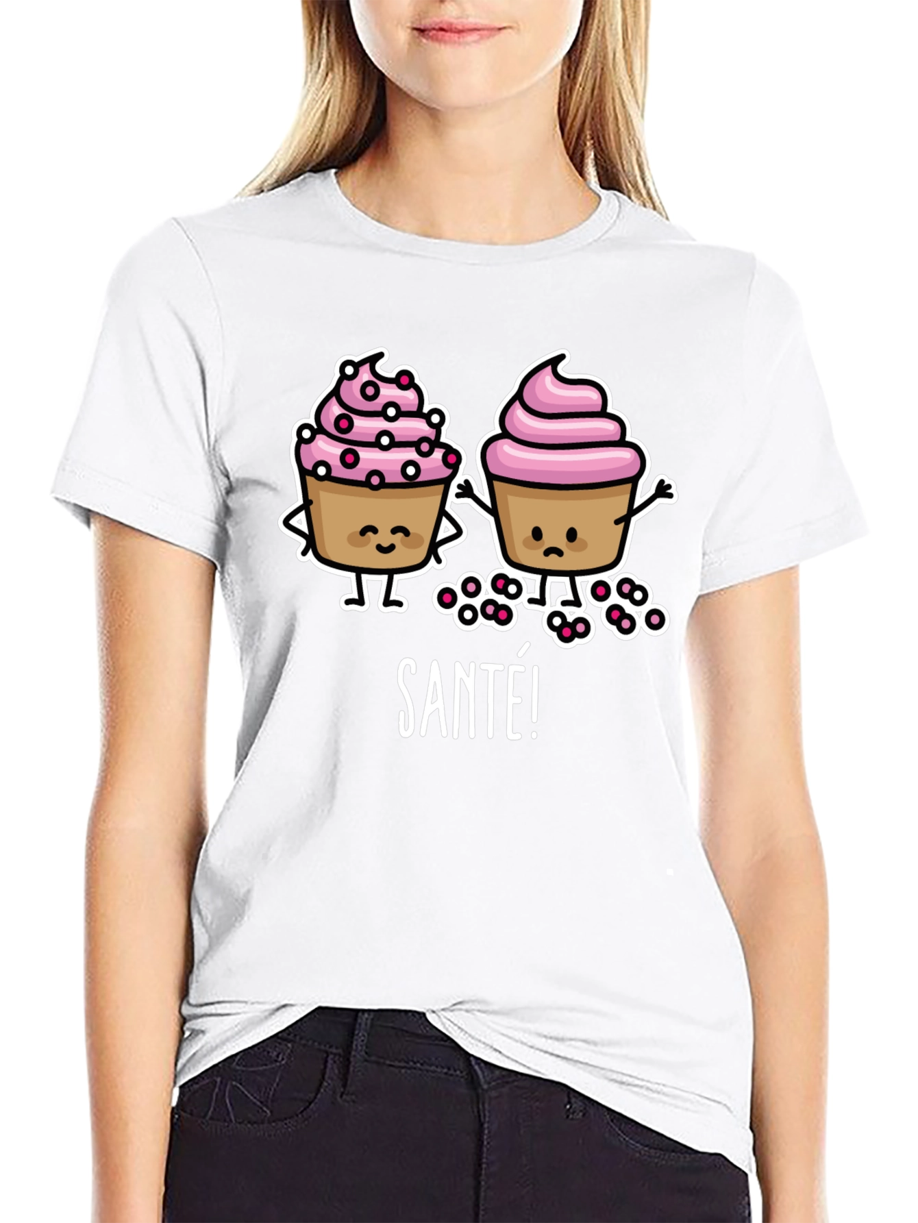 Cupcake Santé Graphic T-Shirt
