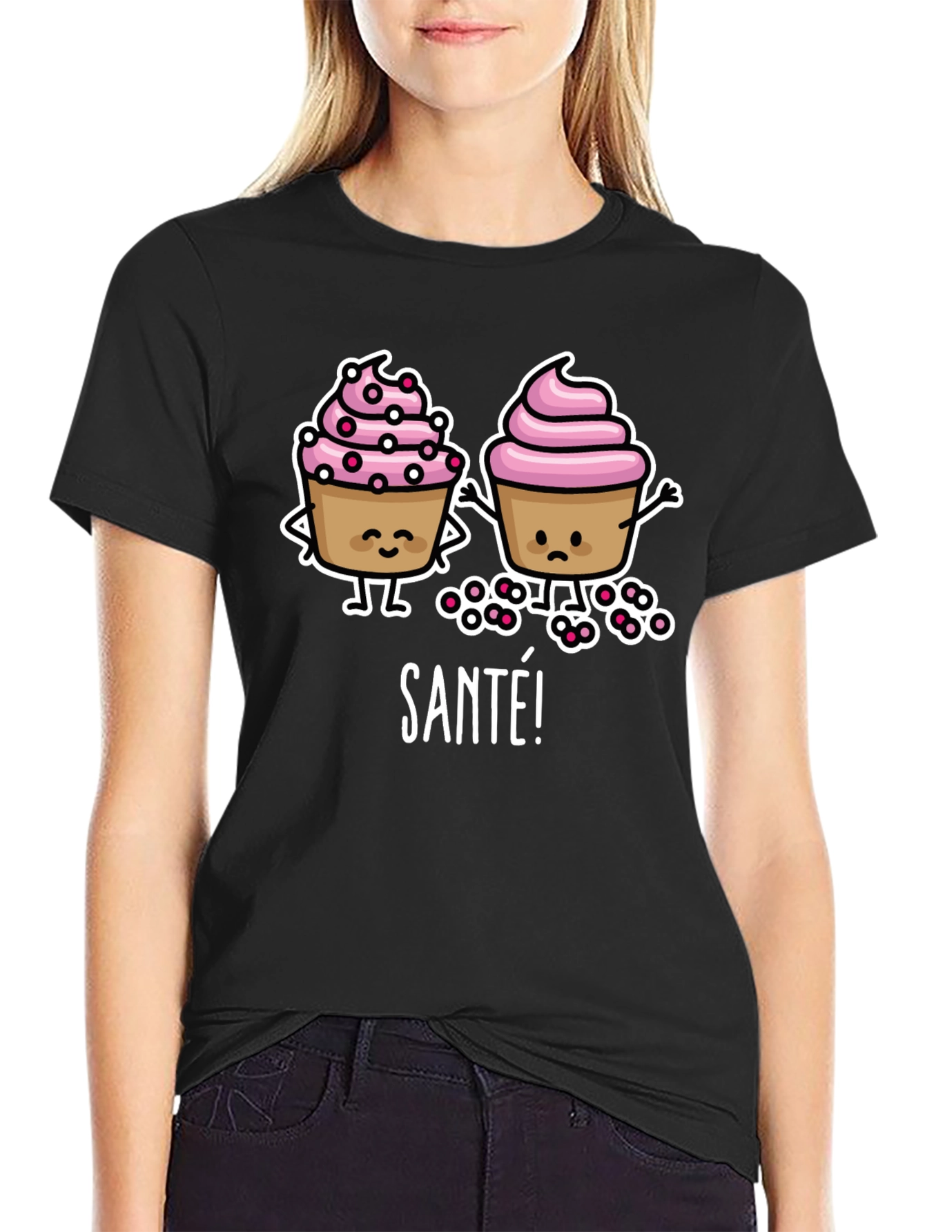 Cupcake Santé Graphic T-Shirt