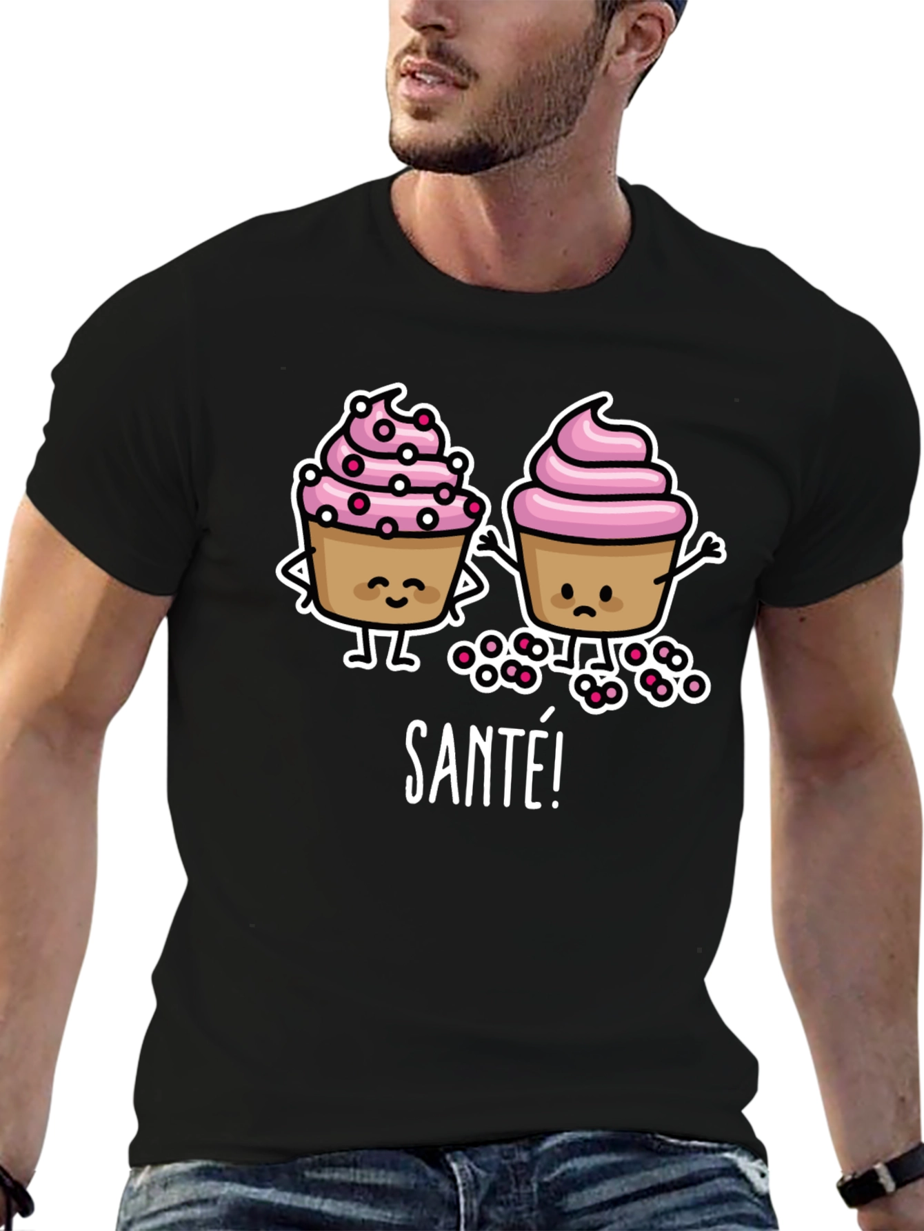 Cupcake Santé Graphic T-Shirt