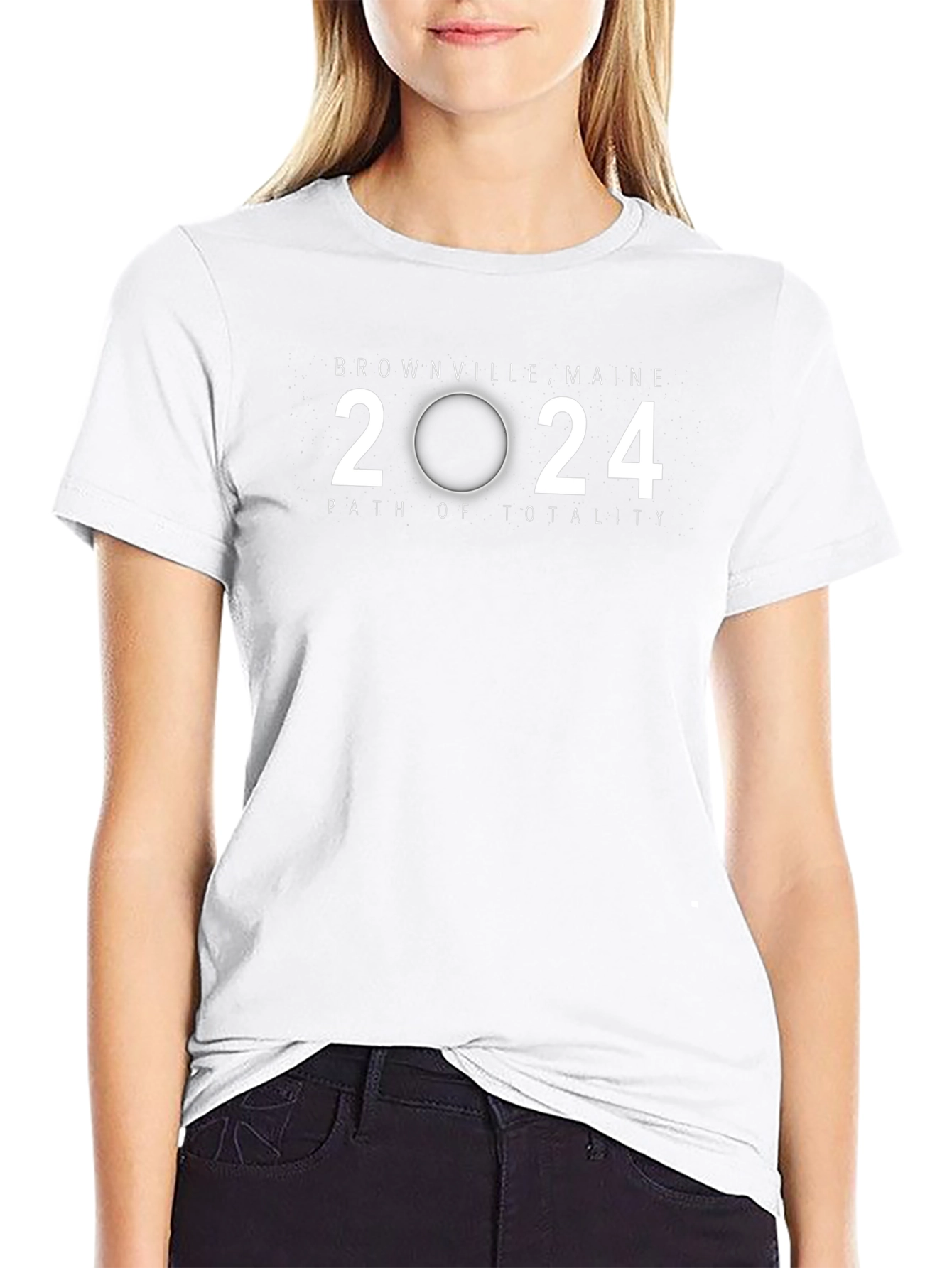 2024 Eclipse T-Shirt - Greenville Maine Path of Totality