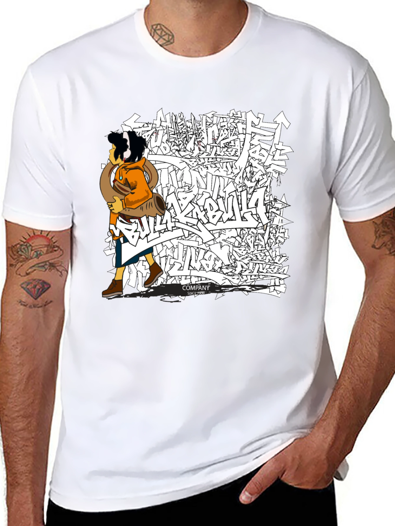 Urban Graffiti Graphic Tee - Cool Street Style