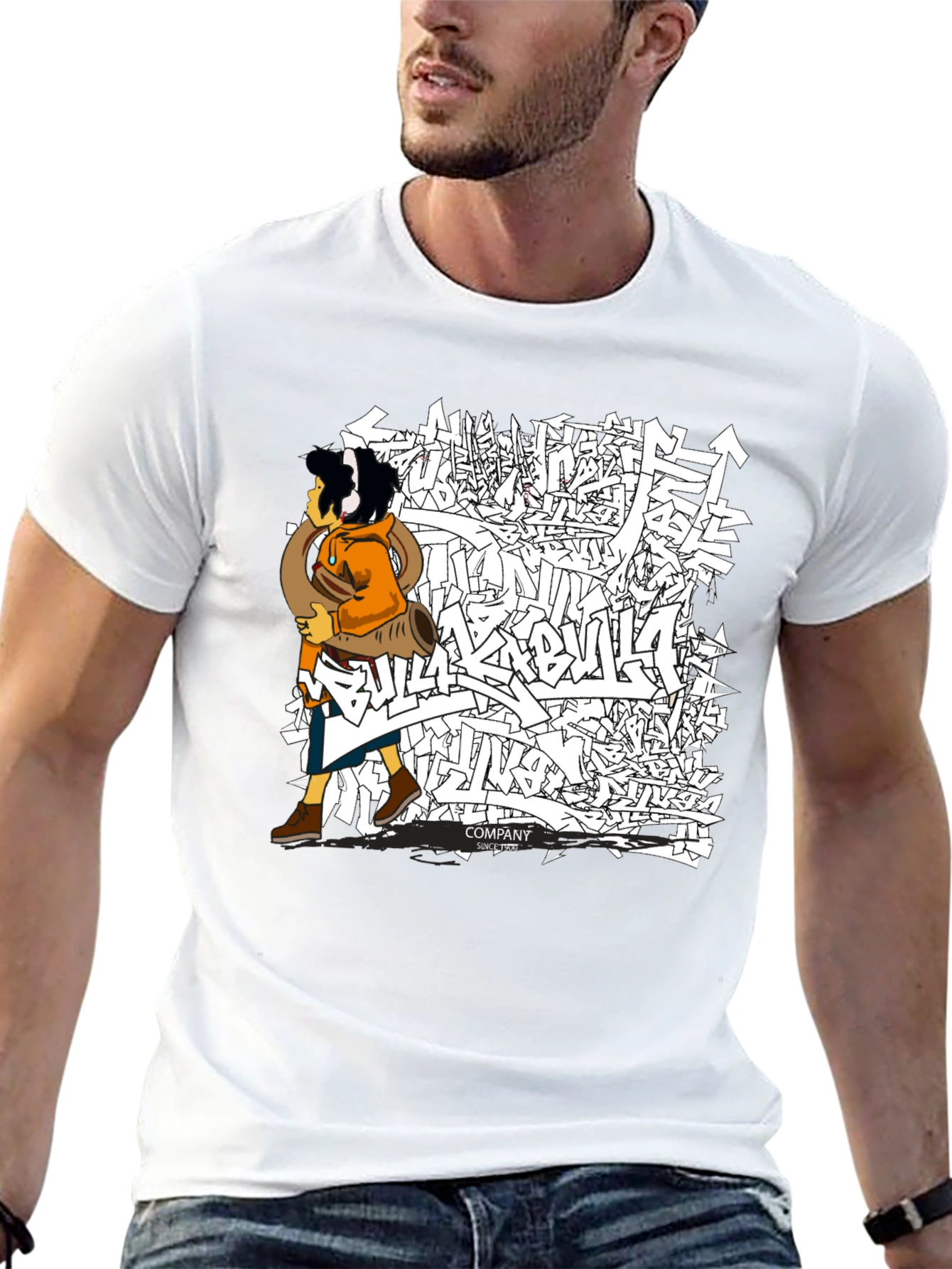 Urban Graffiti Graphic Tee - Cool Street Style