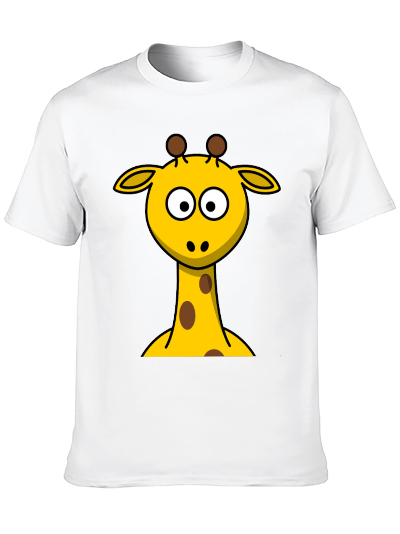 Giraffe Graphic Tee - Fun Animal Cartoon T-Shirt