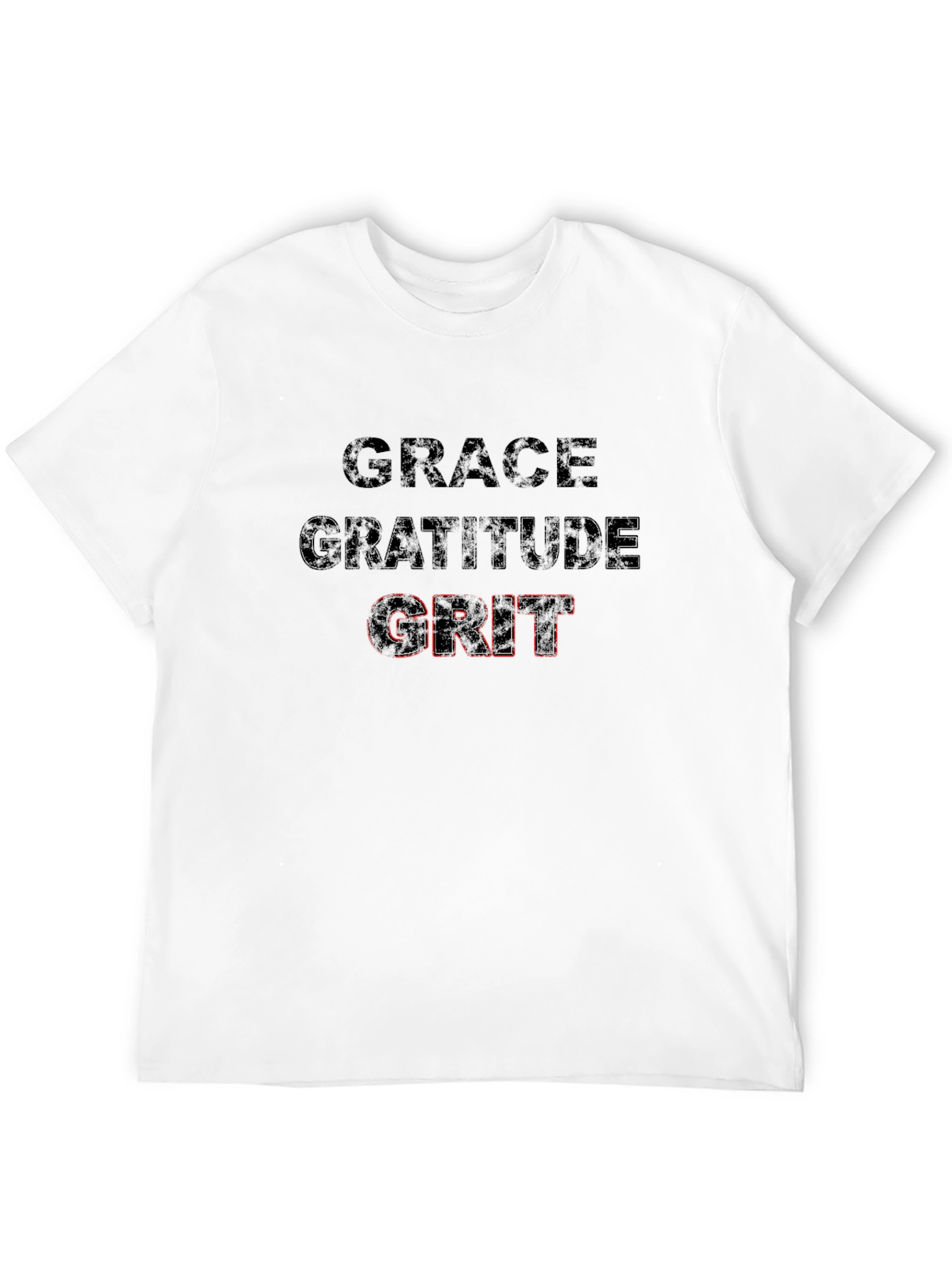 Grace Gratitude Grit Black T-Shirt