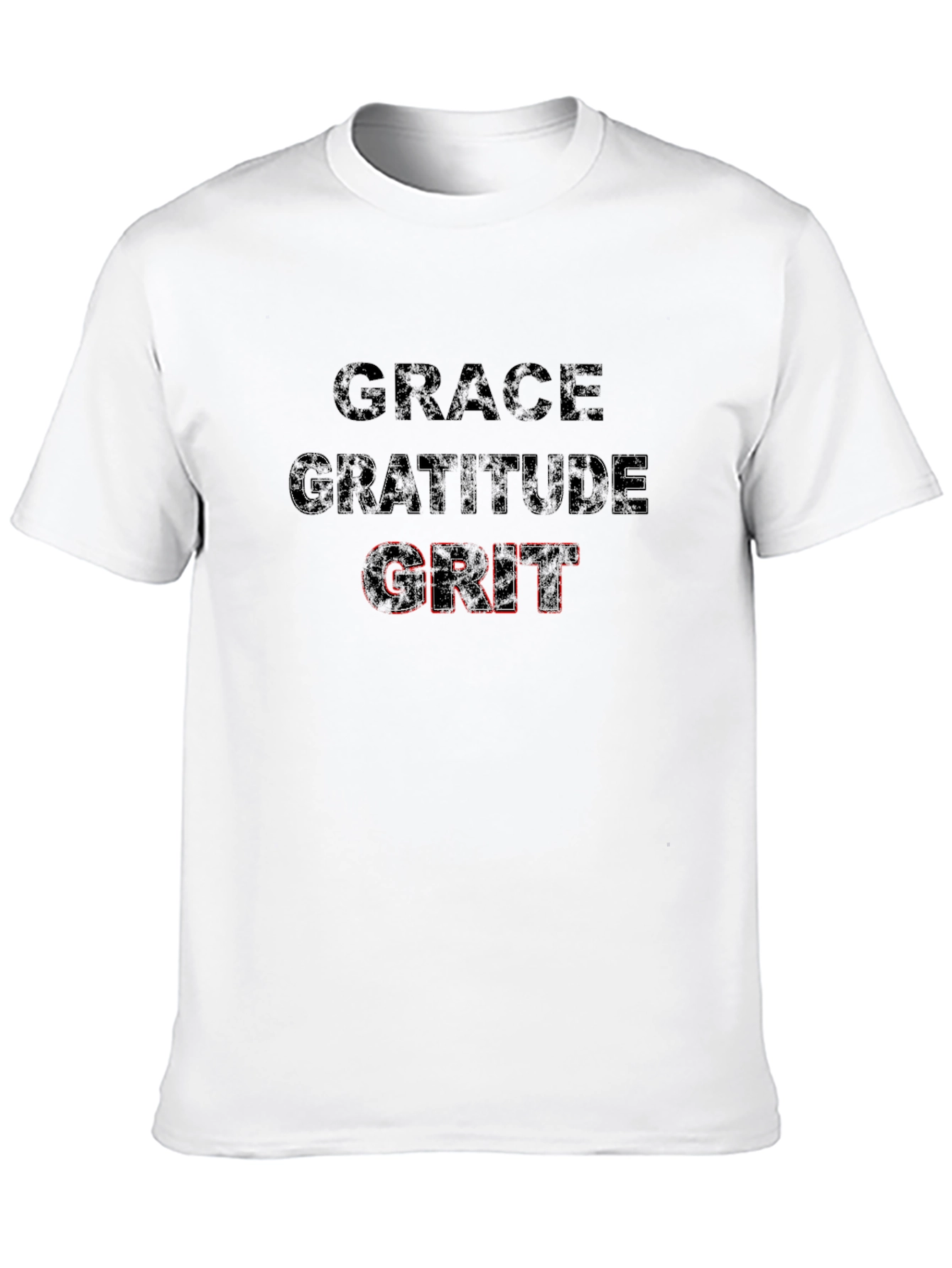 Grace Gratitude Grit Black T-Shirt