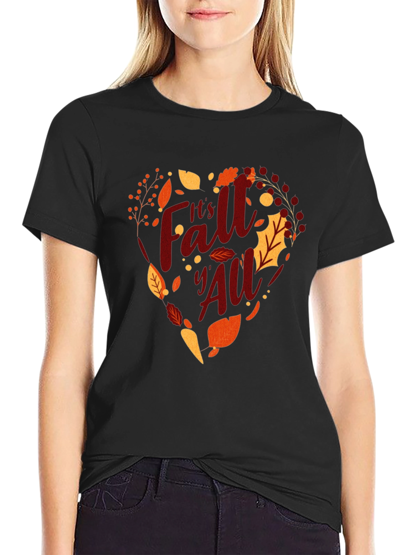 Its Fall YAll Heart Graphic Tee