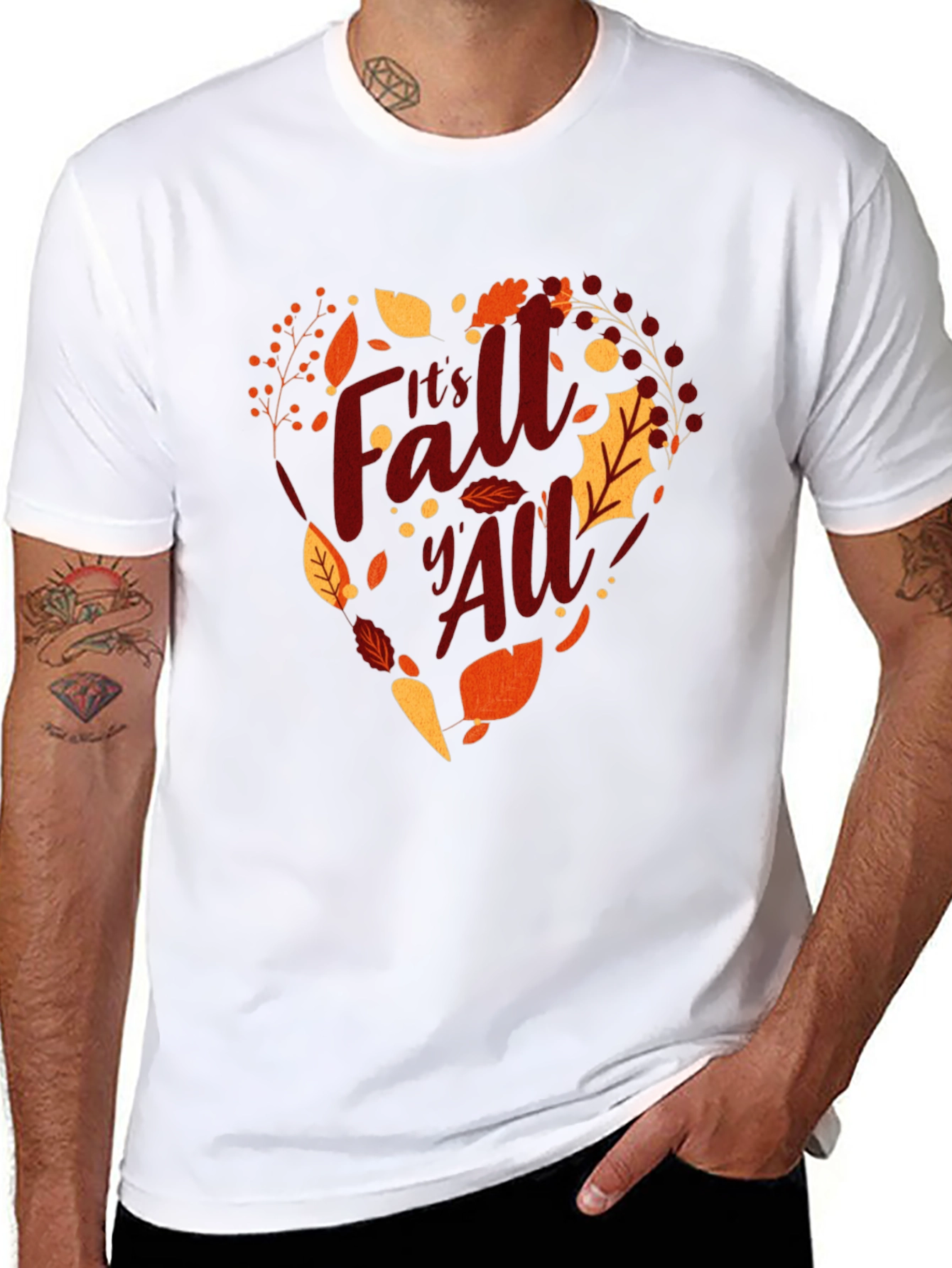 Its Fall YAll Heart Graphic Tee