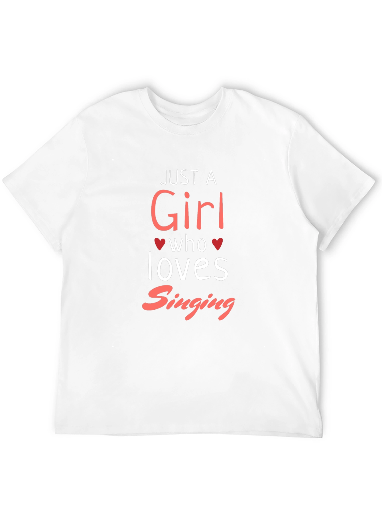 Just a Girl Who Loves Singing Black T-Shirt