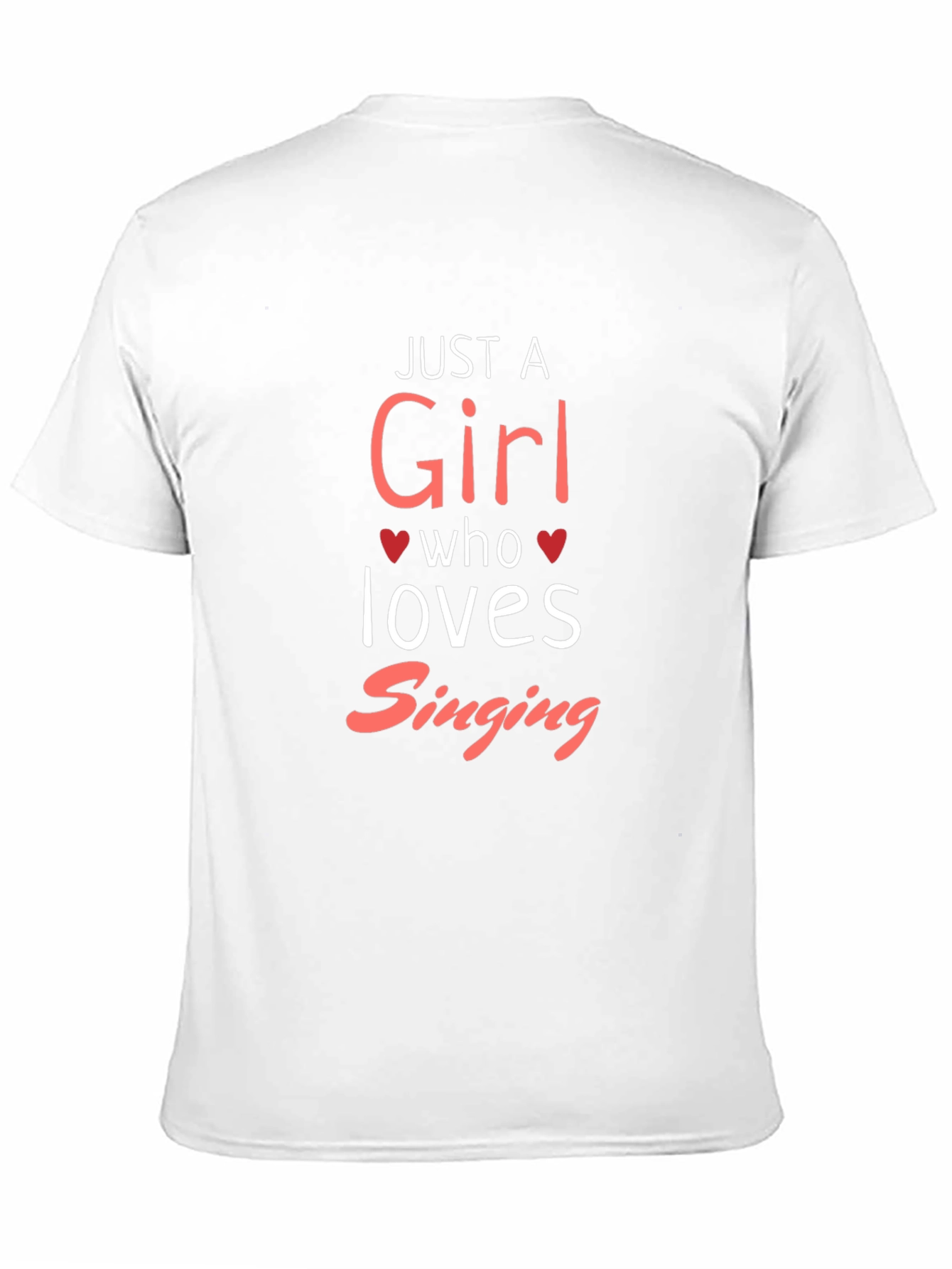 Just a Girl Who Loves Singing Black T-Shirt