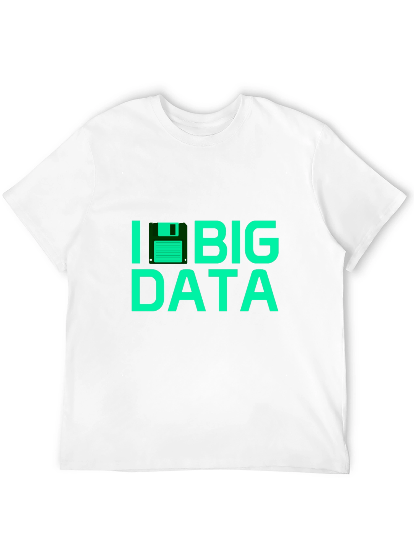I Floppy Disk Big Data Tee - Black T-Shirt