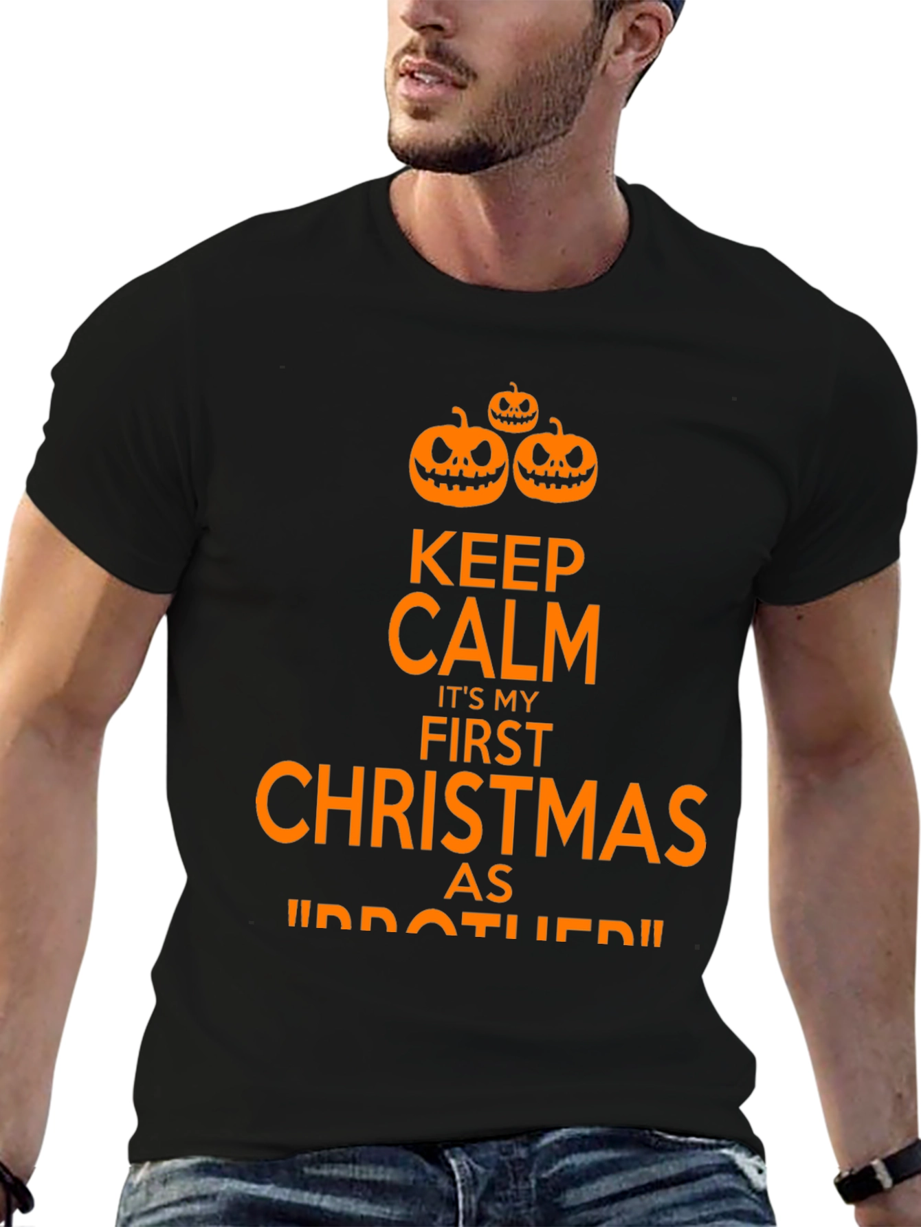 Funny First Christmas as Brother Halloween T-Shirt