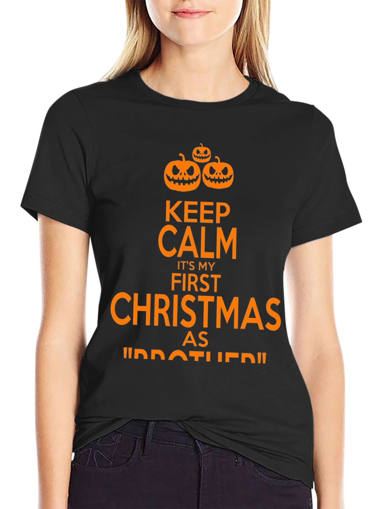Funny First Christmas as Brother Halloween T-Shirt