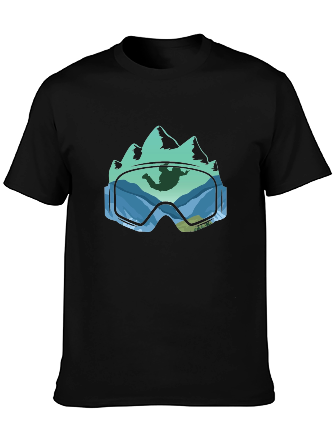 Mountain Goggles Skydiver T-Shirt - Adventure Ready