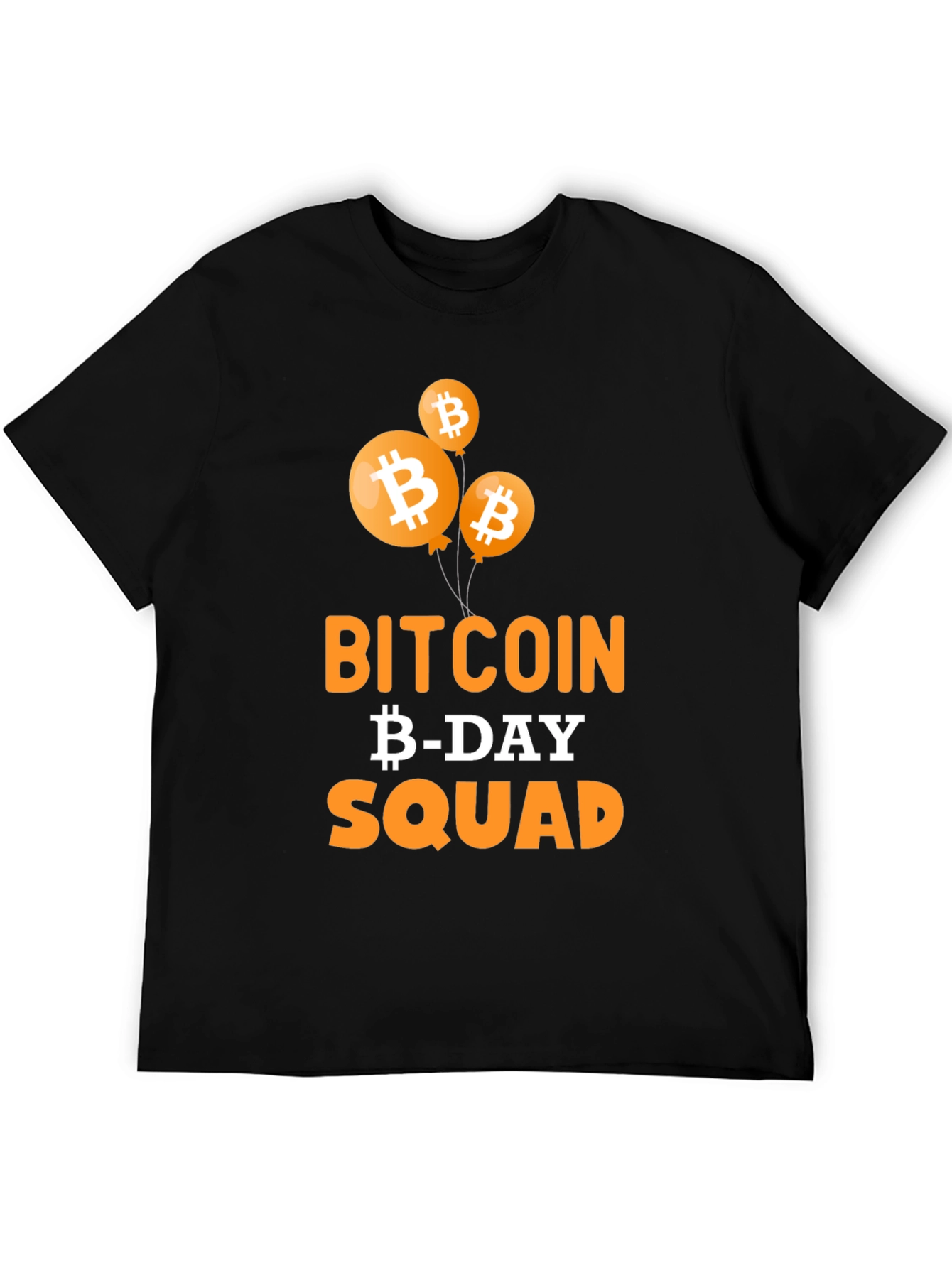 Bitcoin B-Day Squad Black T-Shirt