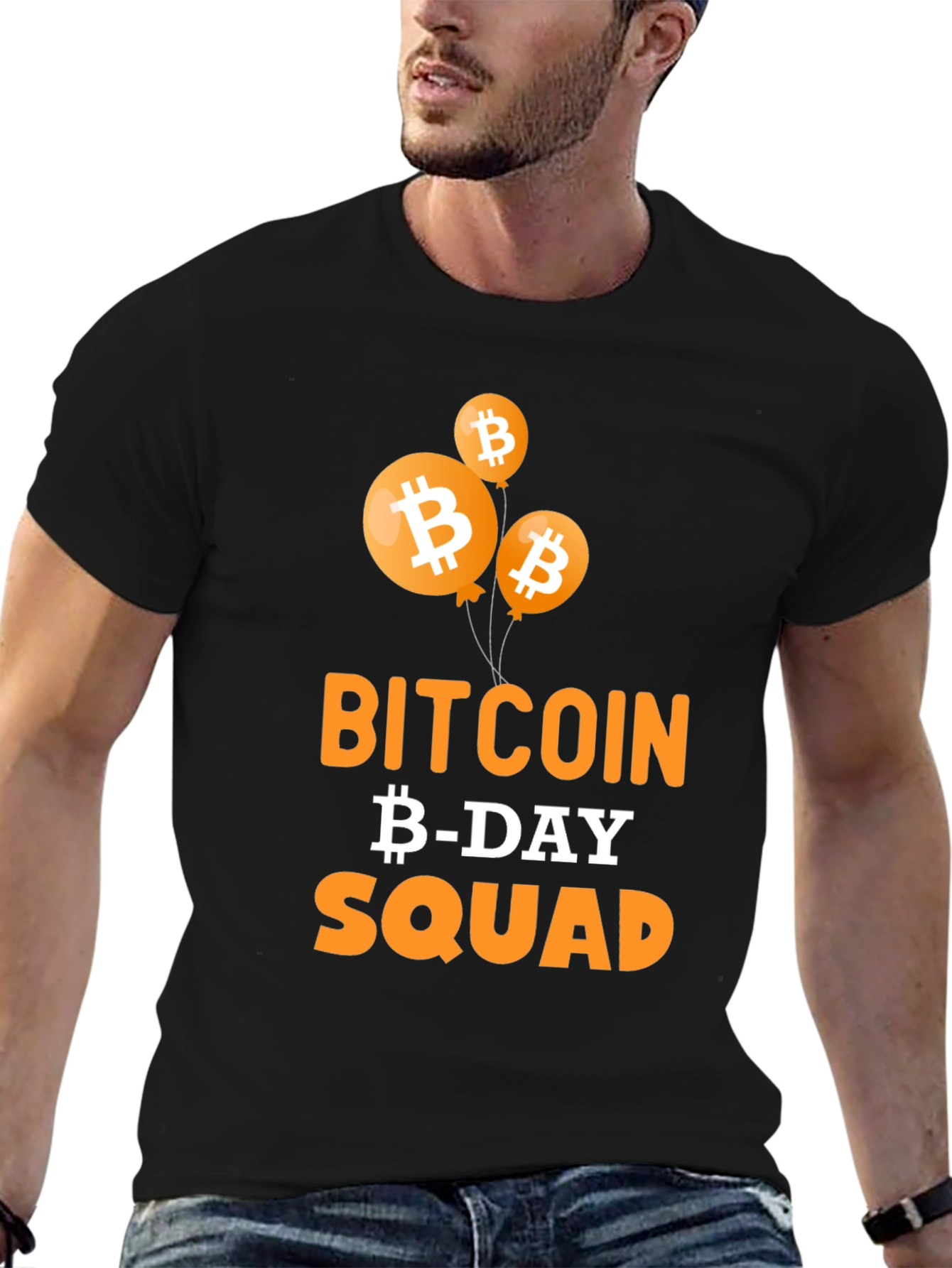 Bitcoin B-Day Squad Black T-Shirt