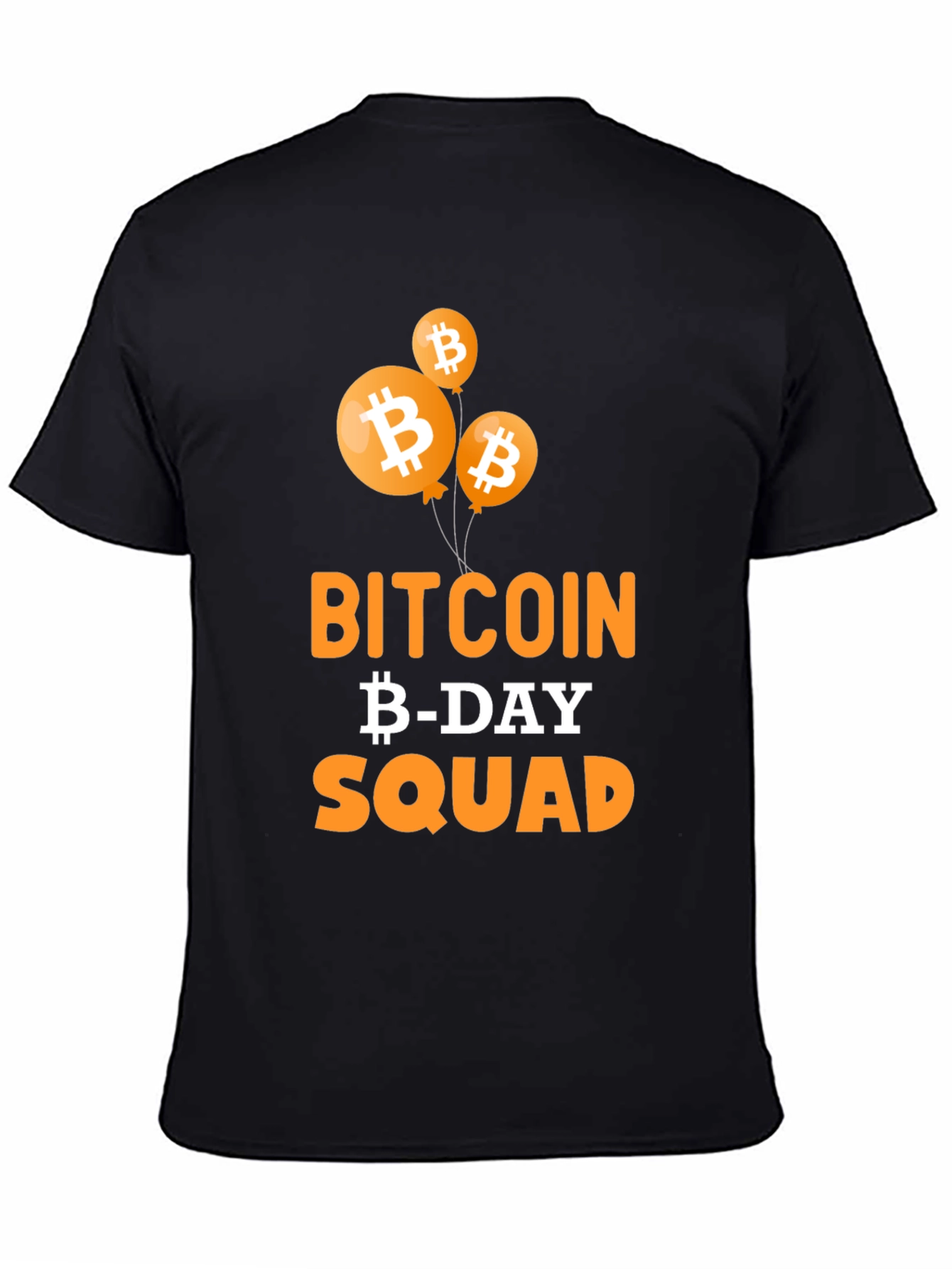 Bitcoin B-Day Squad Black T-Shirt