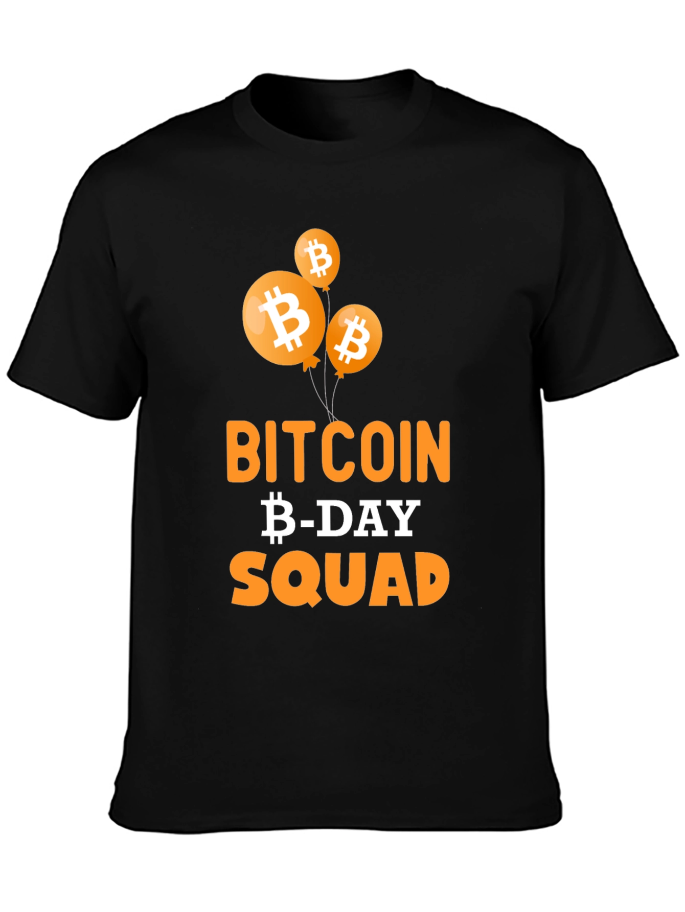 Bitcoin B-Day Squad Black T-Shirt