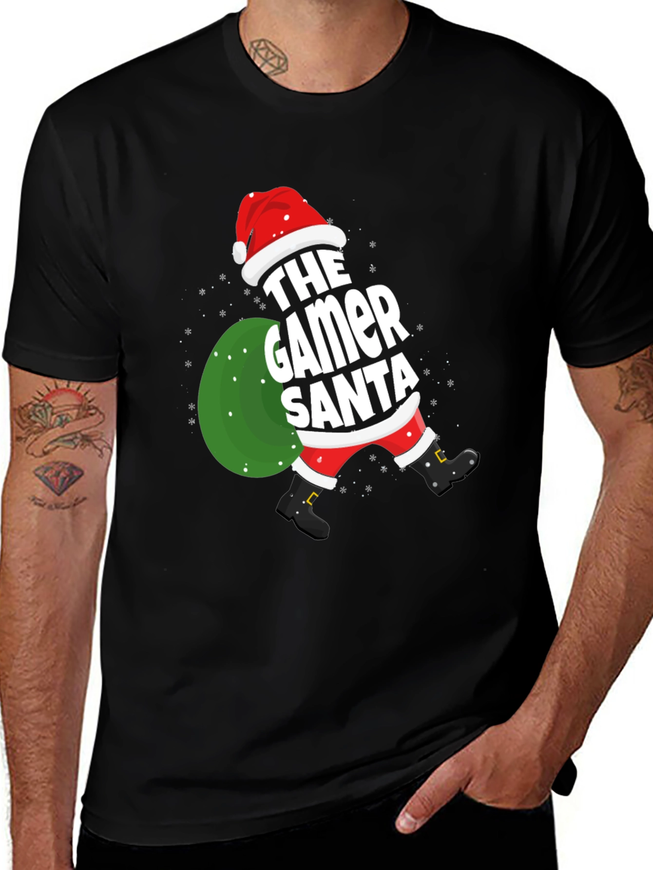 The Gamer Santa Christmas T-Shirt