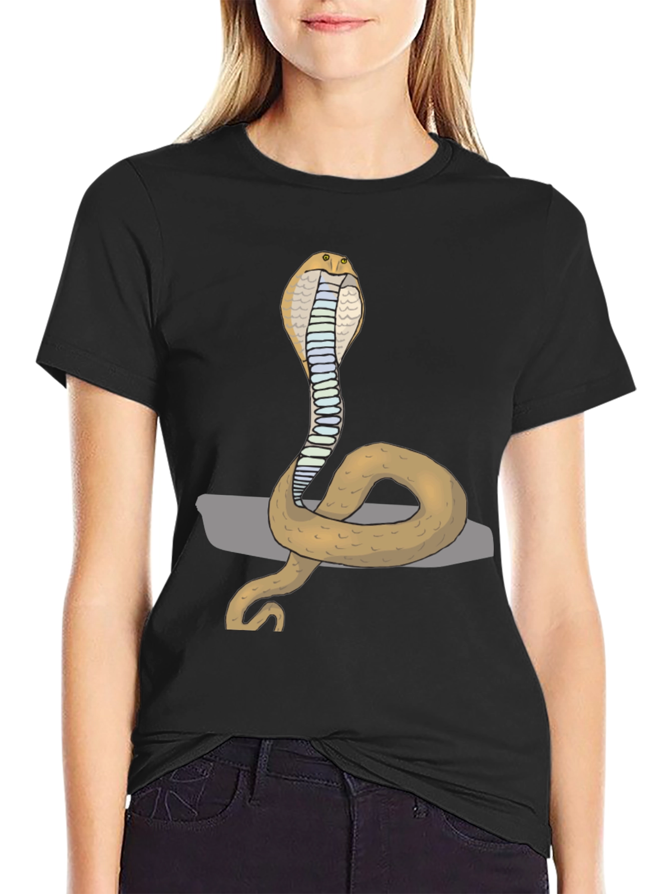 Cobra Graphic Print T-Shirt - Cool Snake Tee